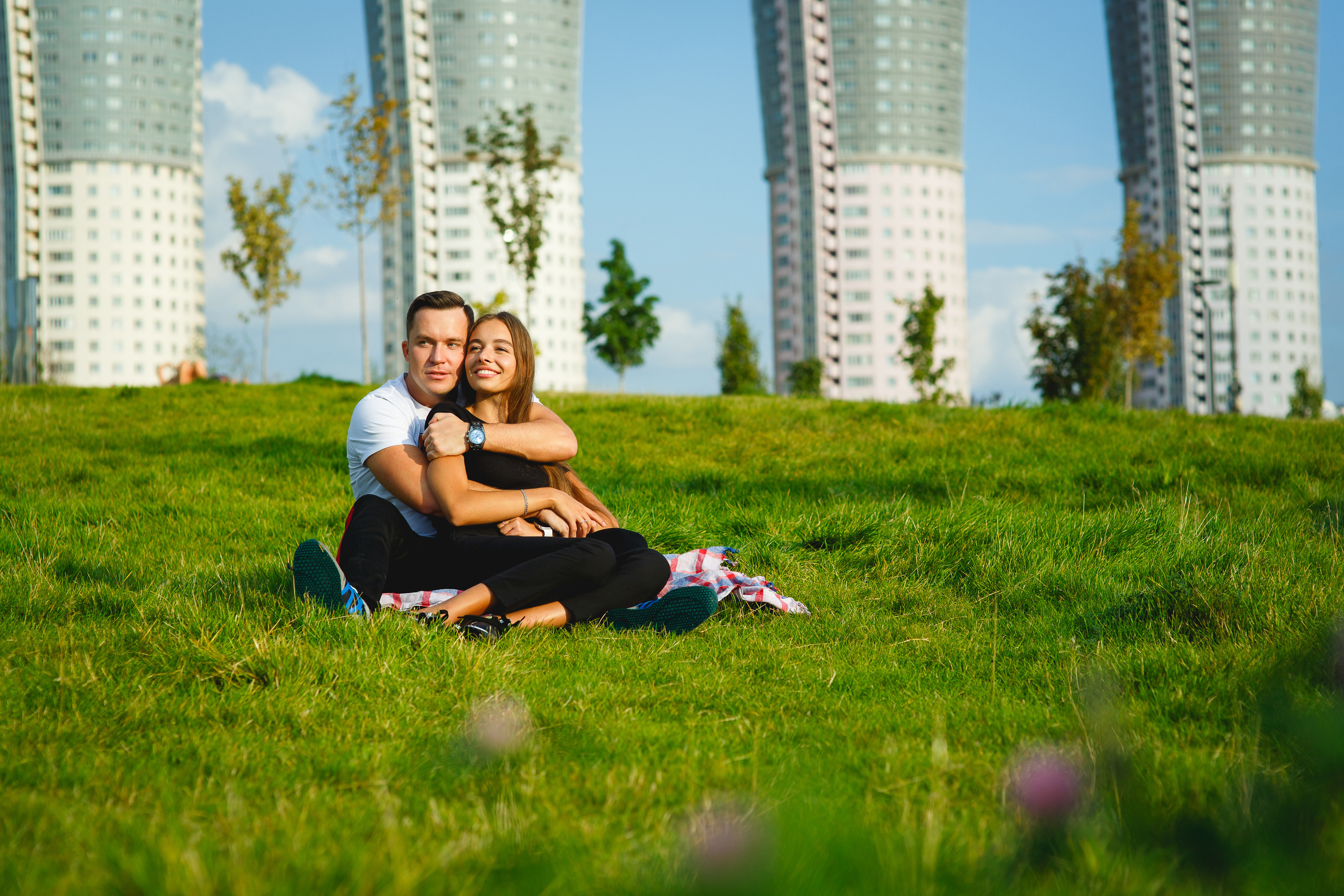 Love-Story Александра и Павел съемка на Ходынском Поле. Фотограф Иван Недорез