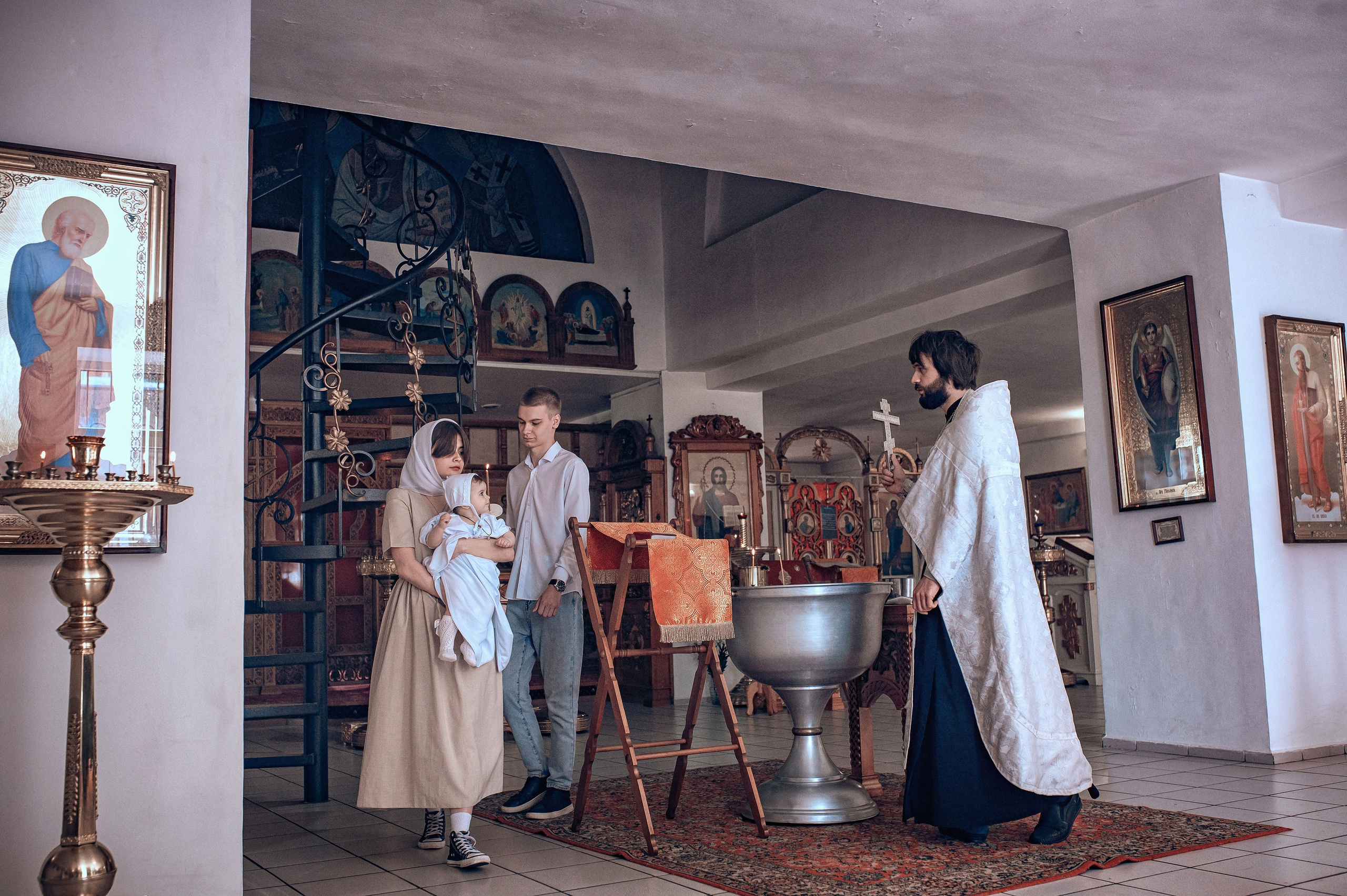 Фото крещения в Красноярске. Фотографы крещения/венчания  Красноярск Татьяна и Вячеслав Переваловы