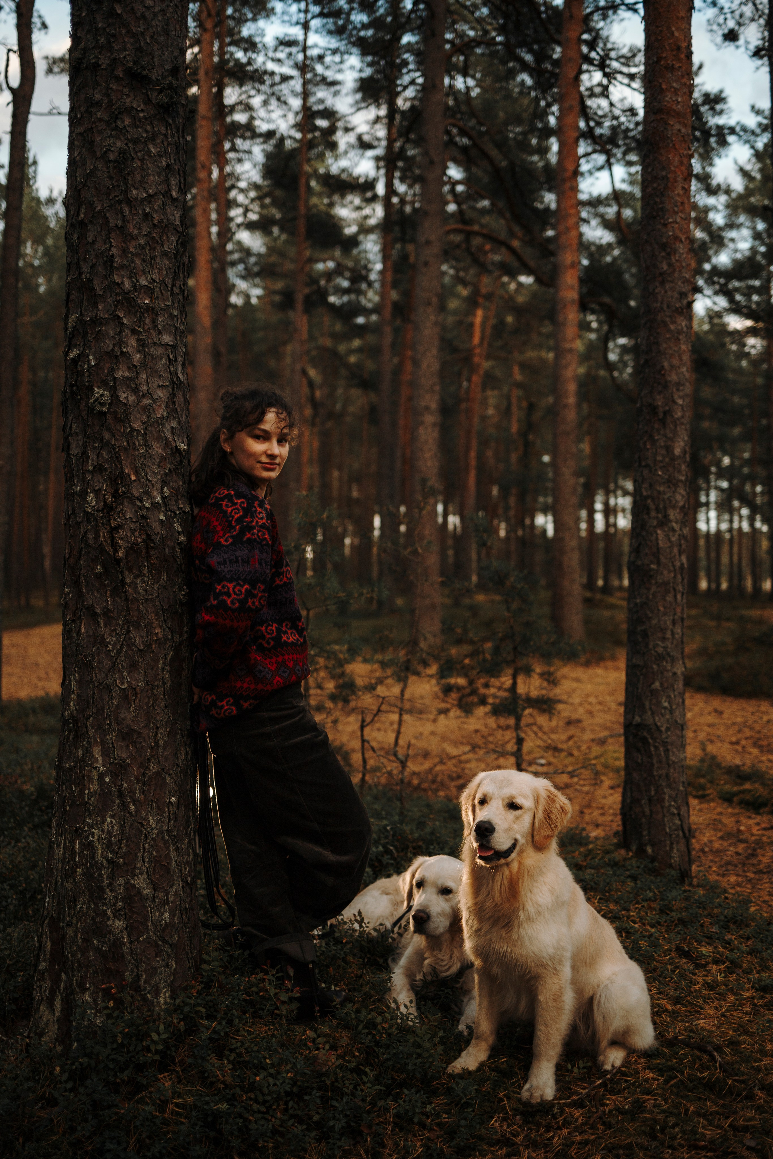 Прогулка Насти с Арчи и Арагоном. Фотограф-анималист в Санкт-Петеребурге Титова Алиса