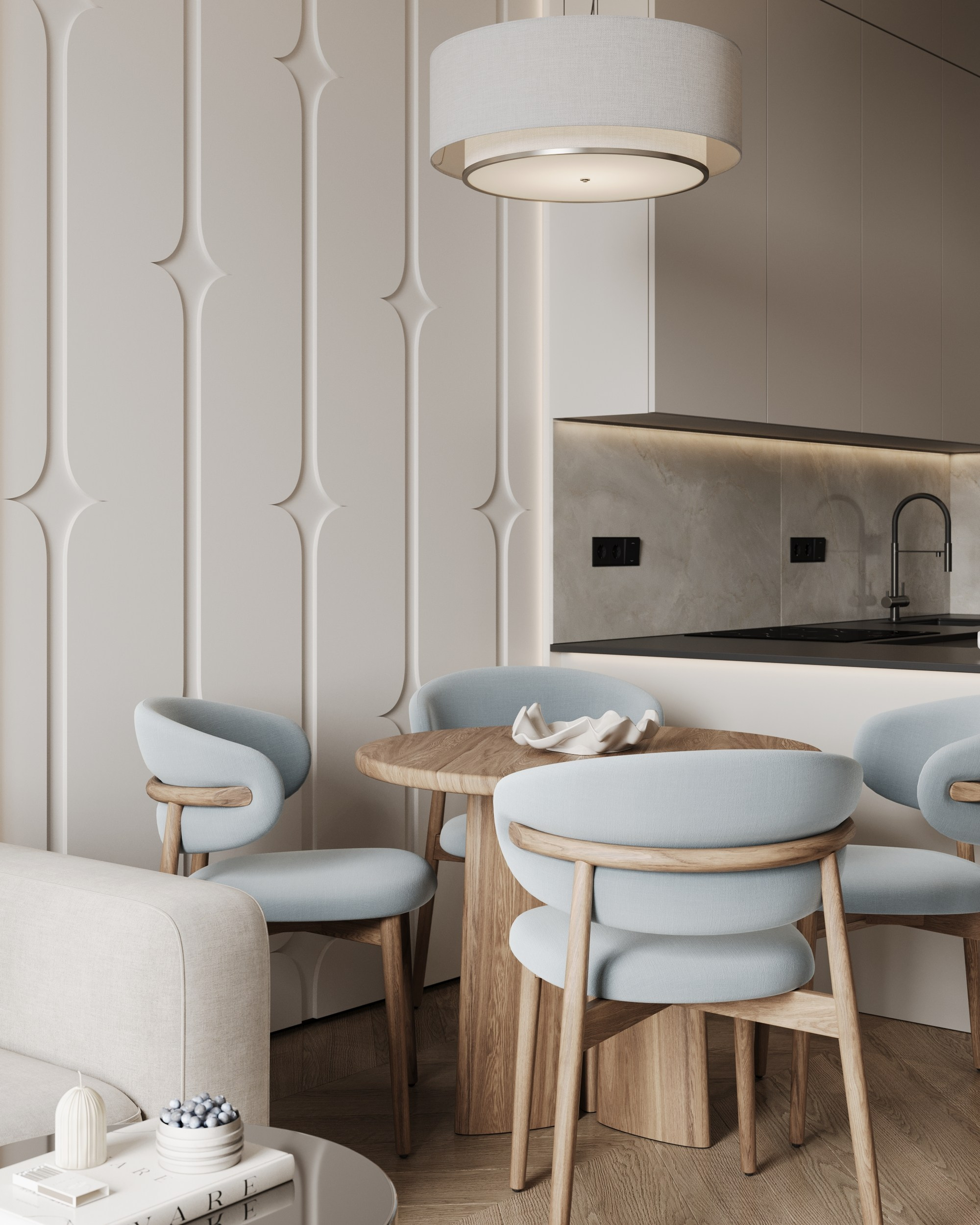 SKY BLUE. Дизайн интерьера | 3D визуализация | Миланская Марина