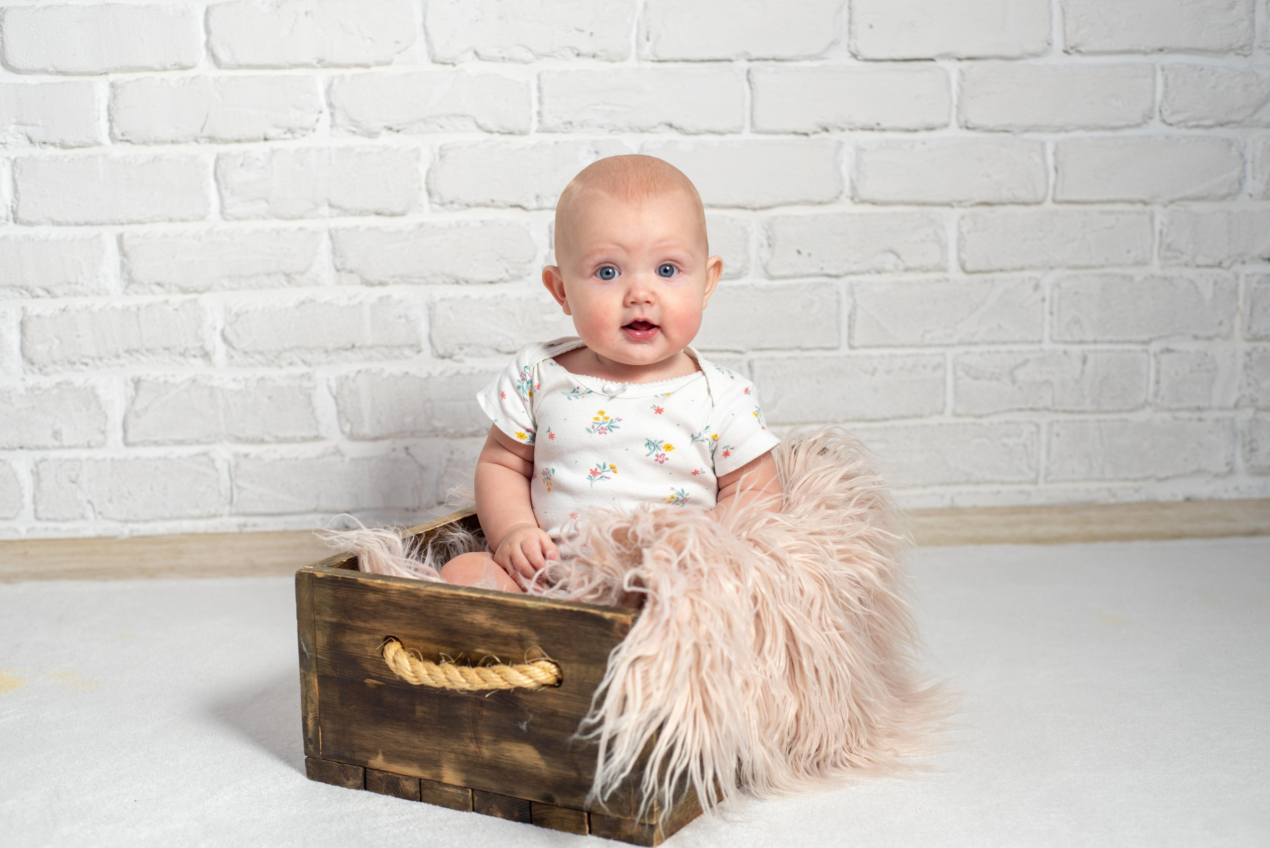 Съемка малышей 6-8 месяцев. Фотограф новорожденных, семейный детский в Тюмени Татьяна Морозова