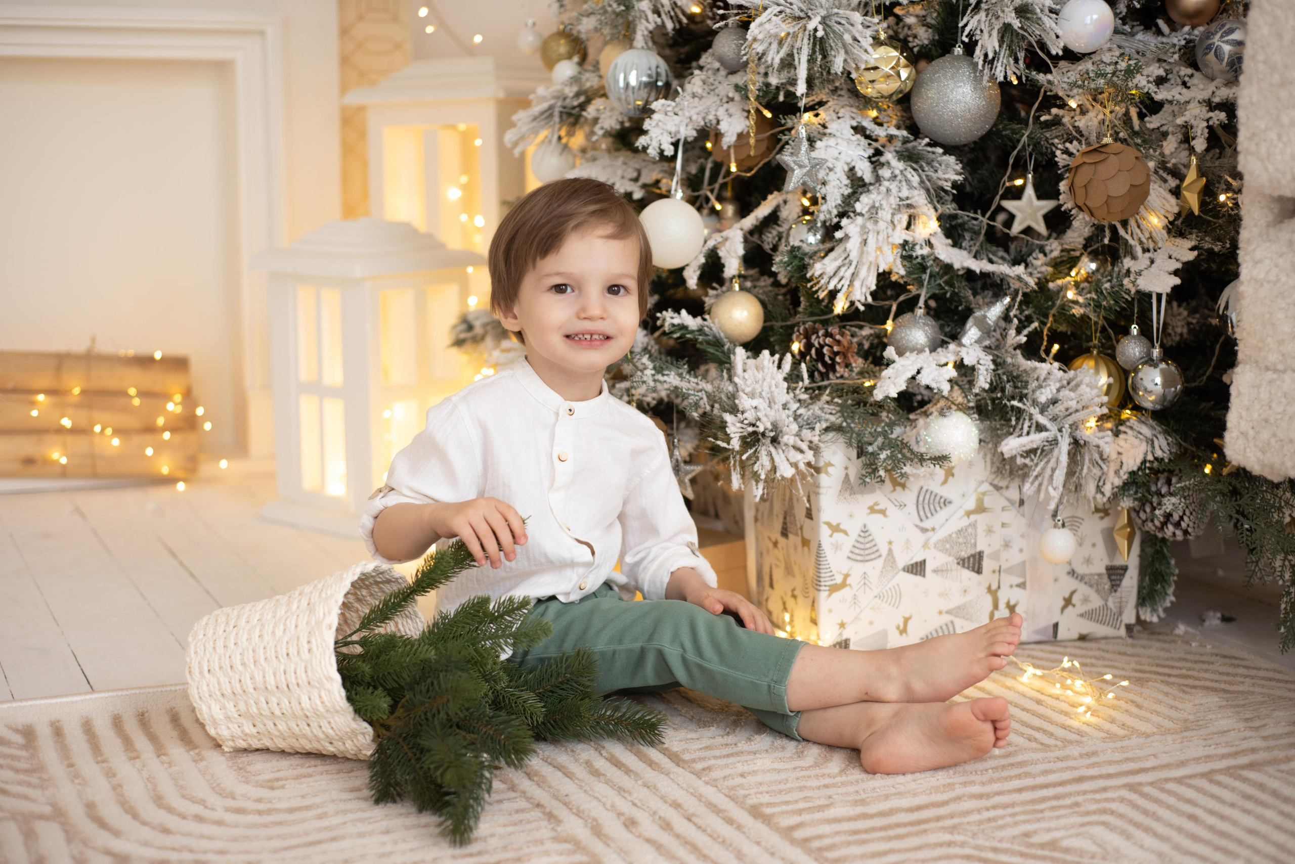 Новогодние съемки в фотостудии Рояль. Даня и Катя. Фотограф новорожденных, семейный детский в Тюмени Татьяна Морозова