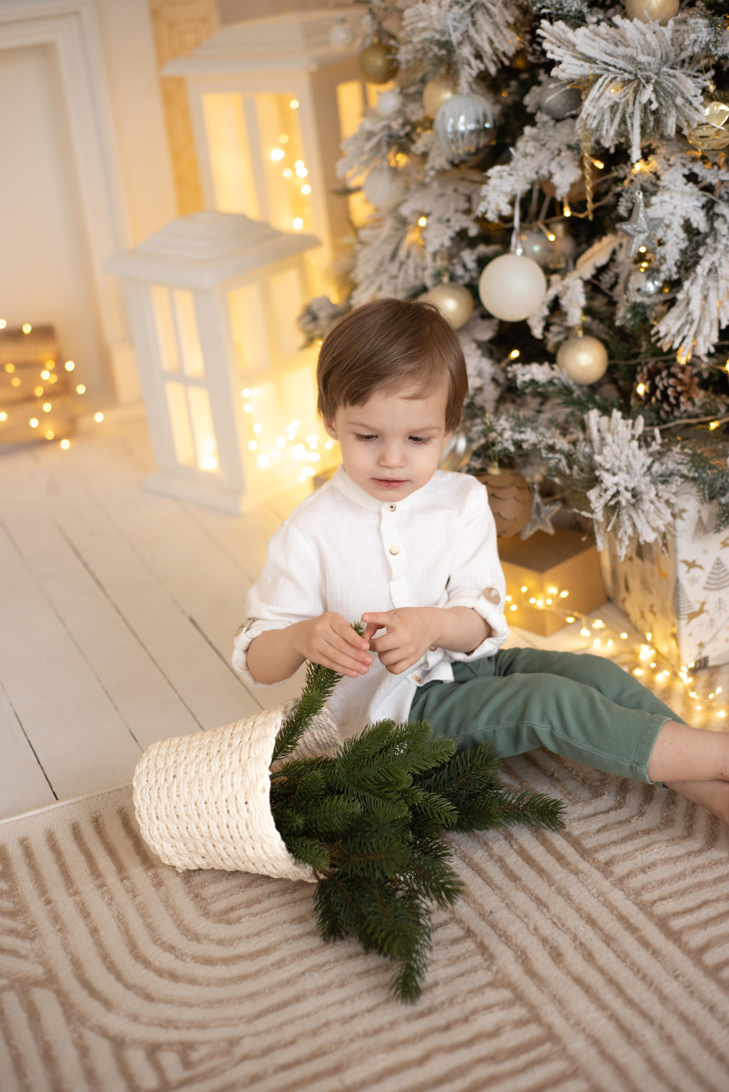 Новогодние съемки в фотостудии Рояль. Даня и Катя. Фотограф новорожденных, семейный детский в Тюмени Татьяна Морозова