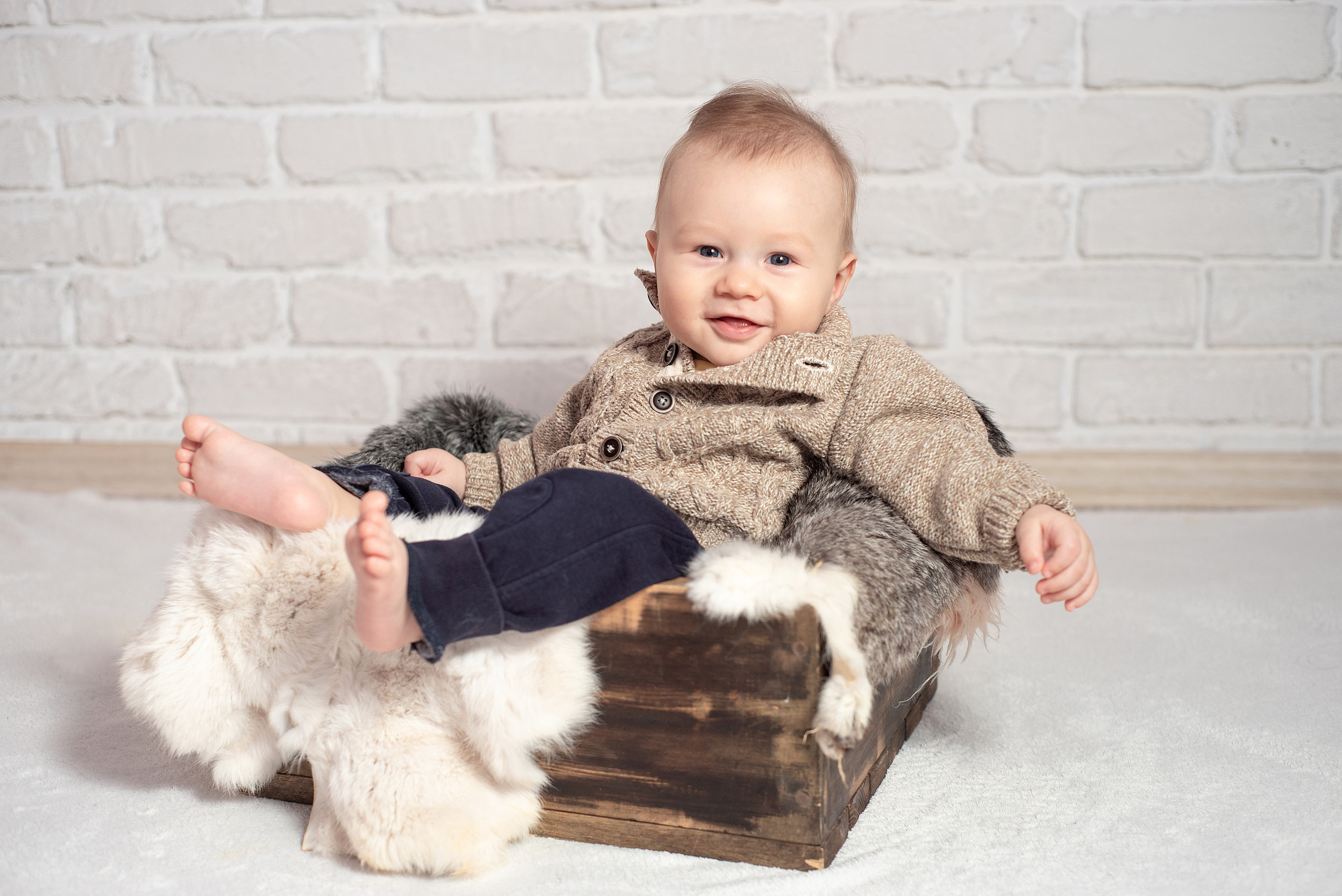 Съемка малышей 6-8 месяцев. Фотограф новорожденных, семейный детский в Тюмени Татьяна Морозова