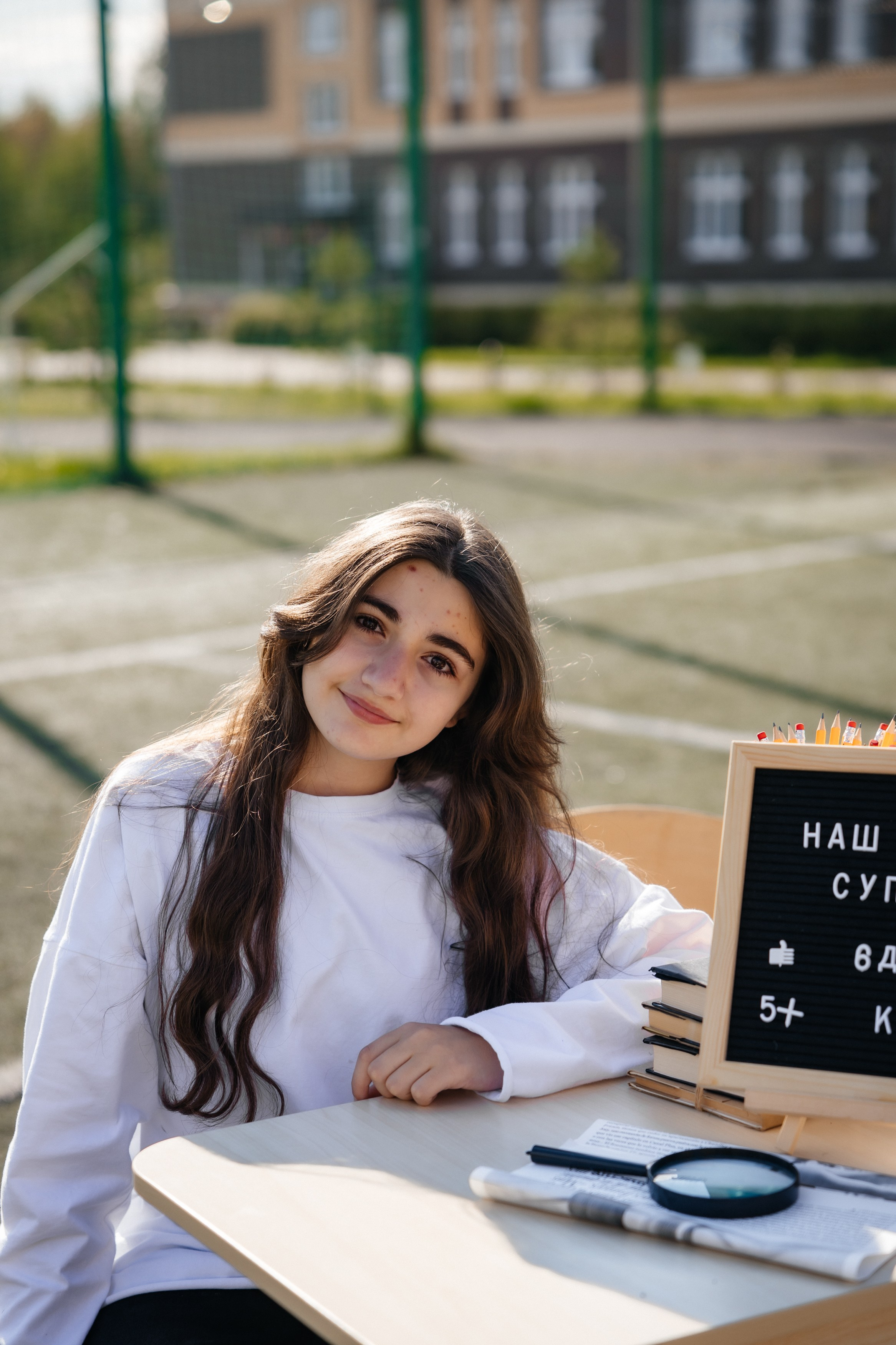 Школьная на футбольном поле. Фотограф со студией в Долгопрудном — Ольга Рагулина