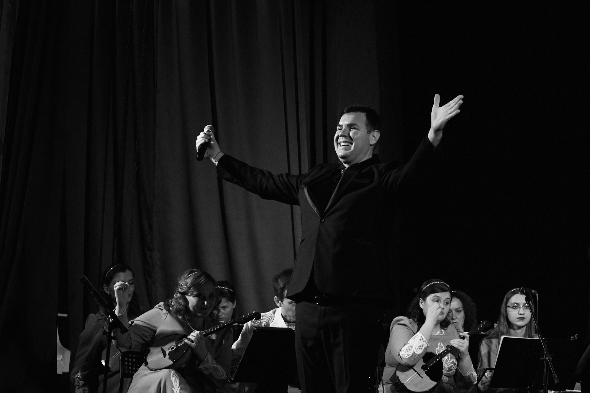 Orkestr narodnykh instrumentov. Лиза Сытикова. Фотограф. Москва