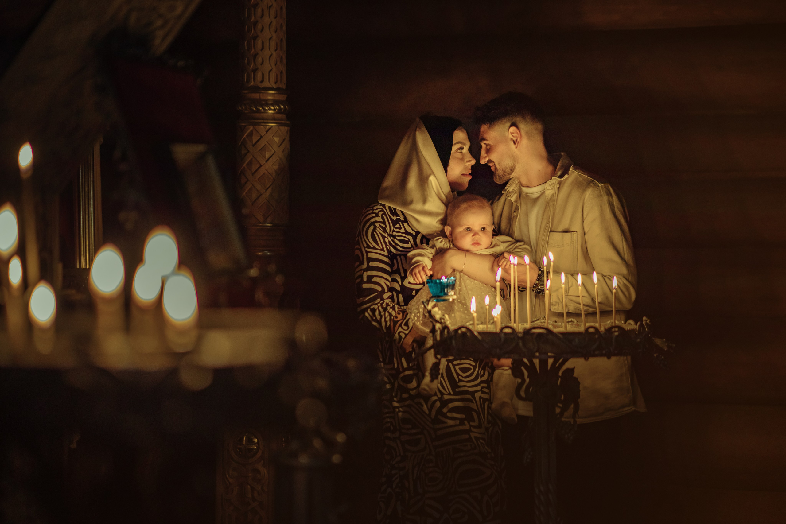 Таинство крещения Софии, апрель 2024