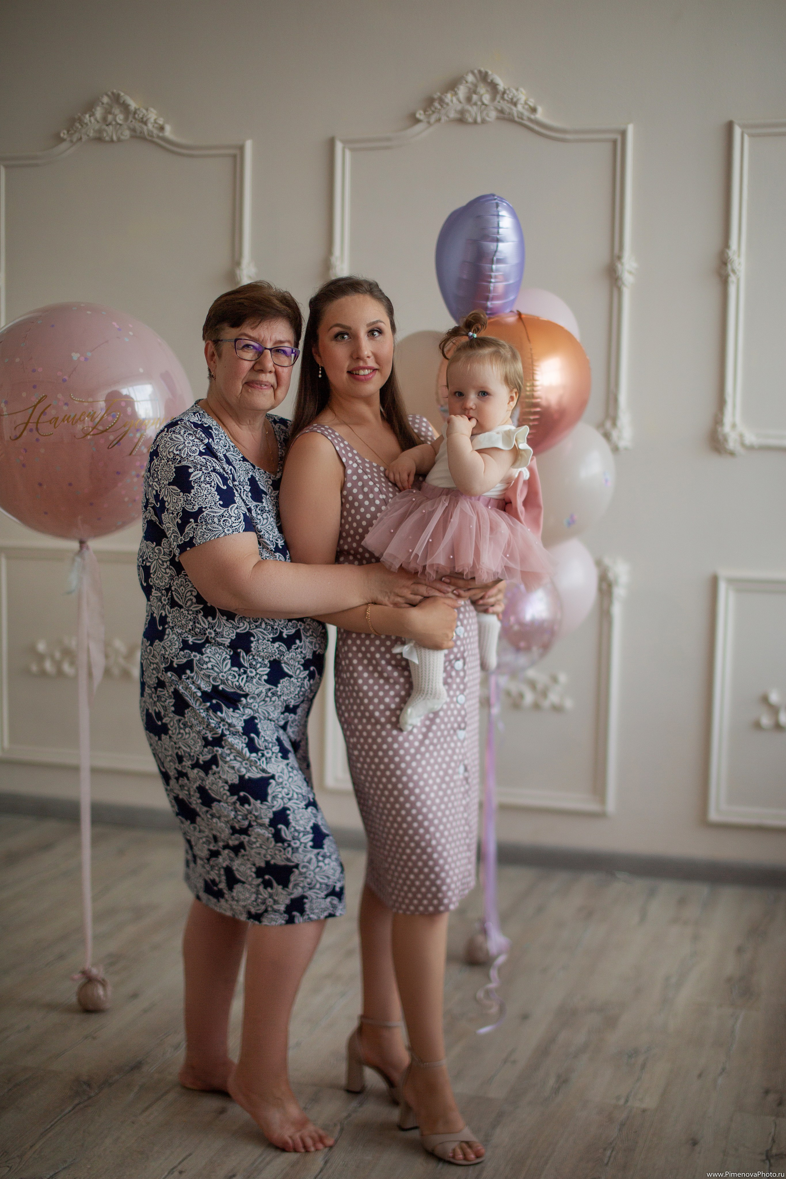 День Рождения Ксении, 1 год. Семейный и детский фотограф в Петрозаводске