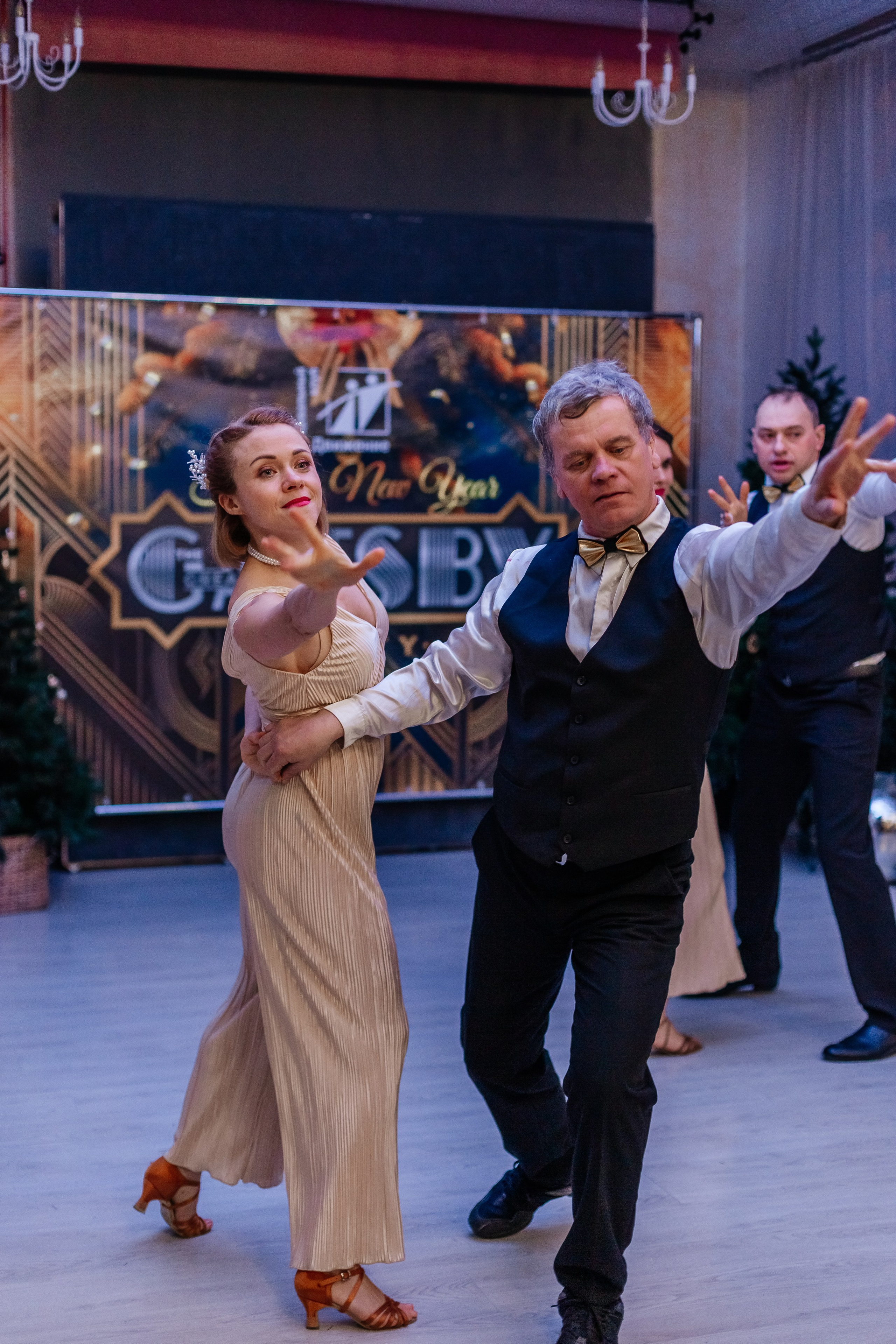 Новогодняя танцевальная хастл-вечеринка в стиле Гетсби. Фотограф Краснодар Марго Хелбен