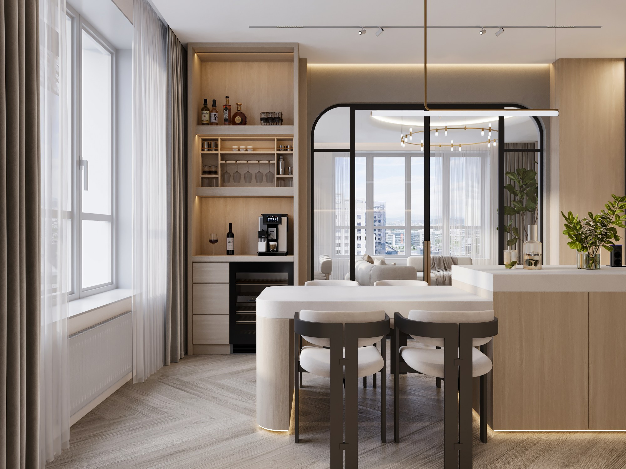 ЖК «Аль-Фараби 27», 120 м². Room Design Studio