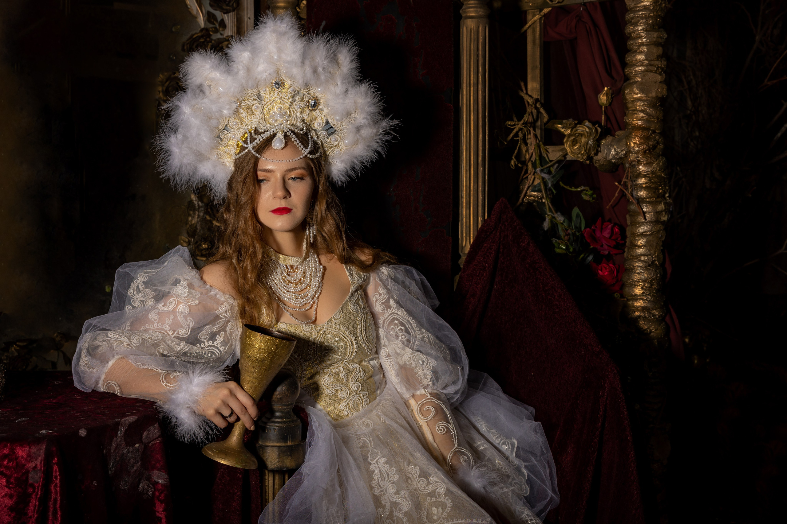 Фотосессия в русском стиле «Зимушка»