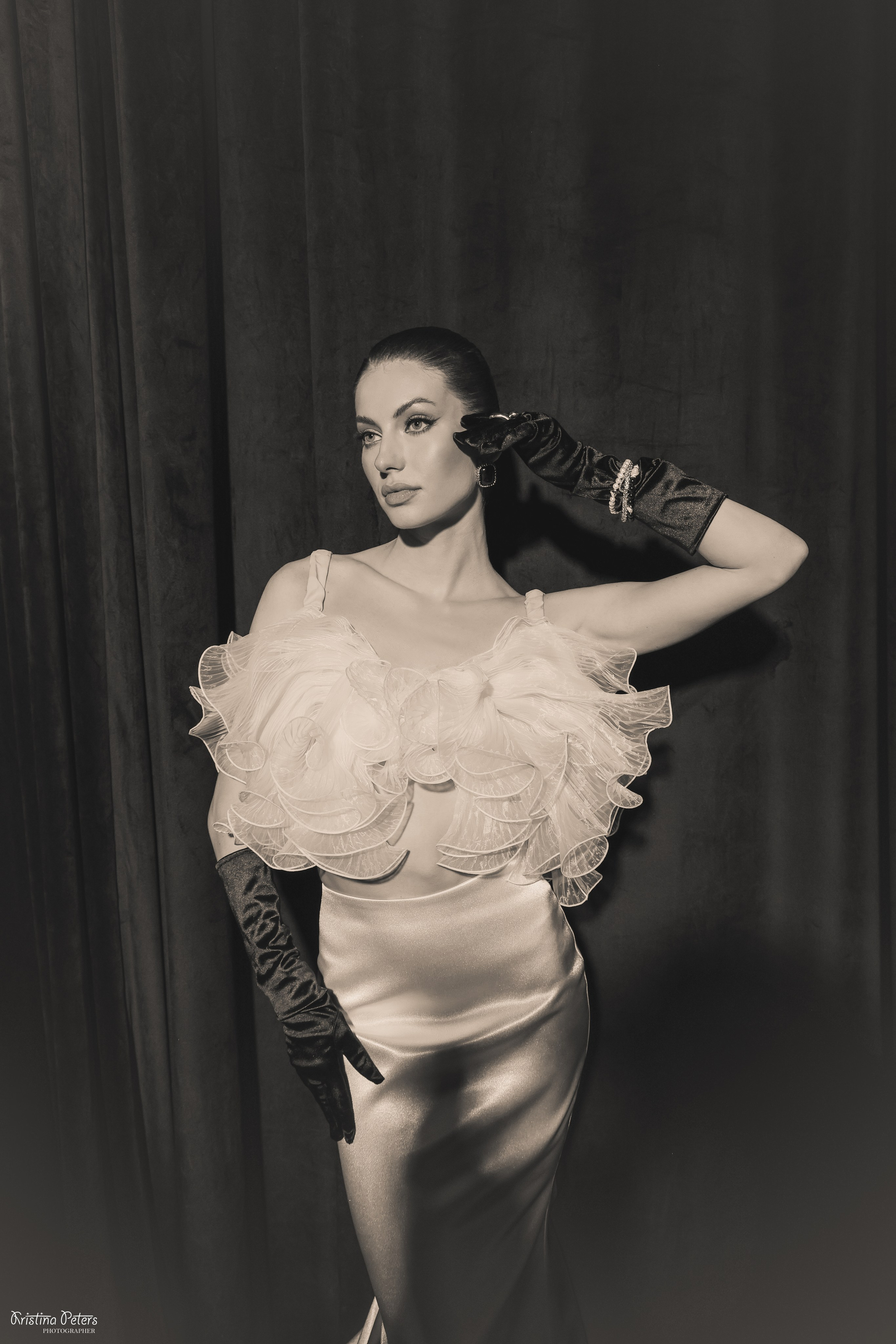 Ретро свадьба черно-белое