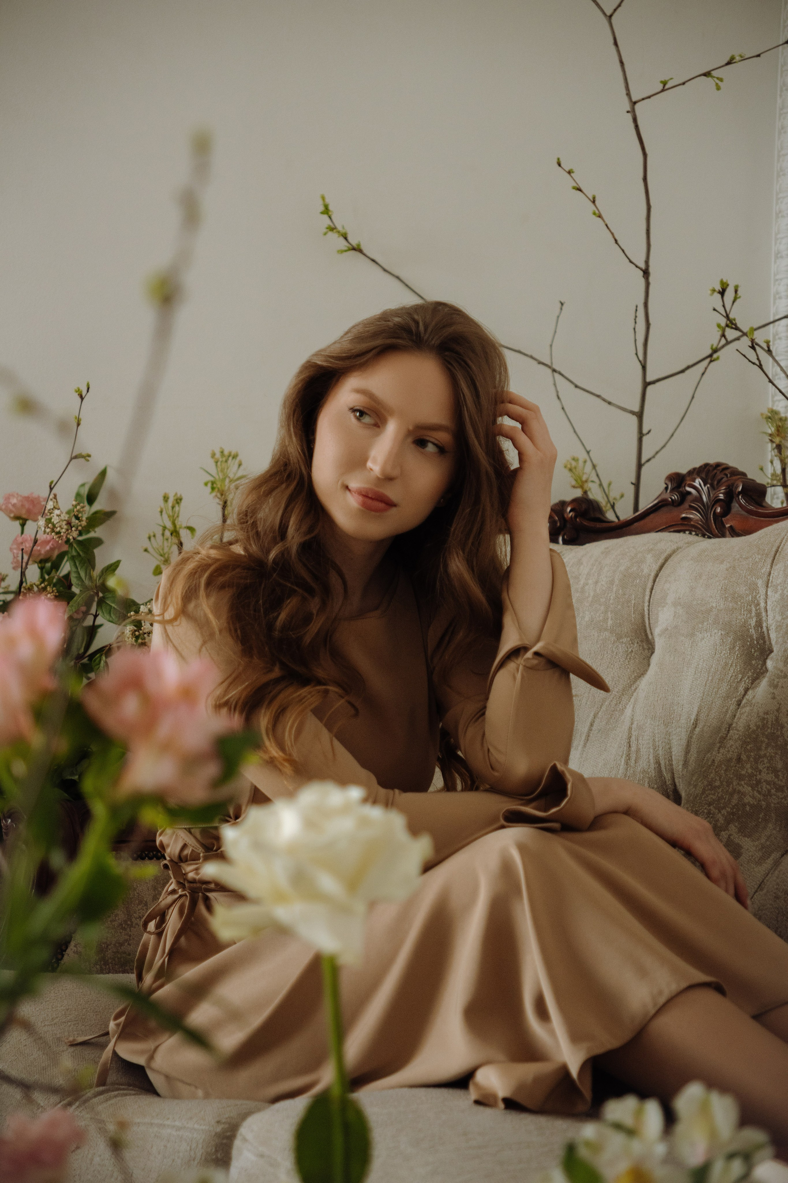 Алина в цветах. Фотограф-ретушер