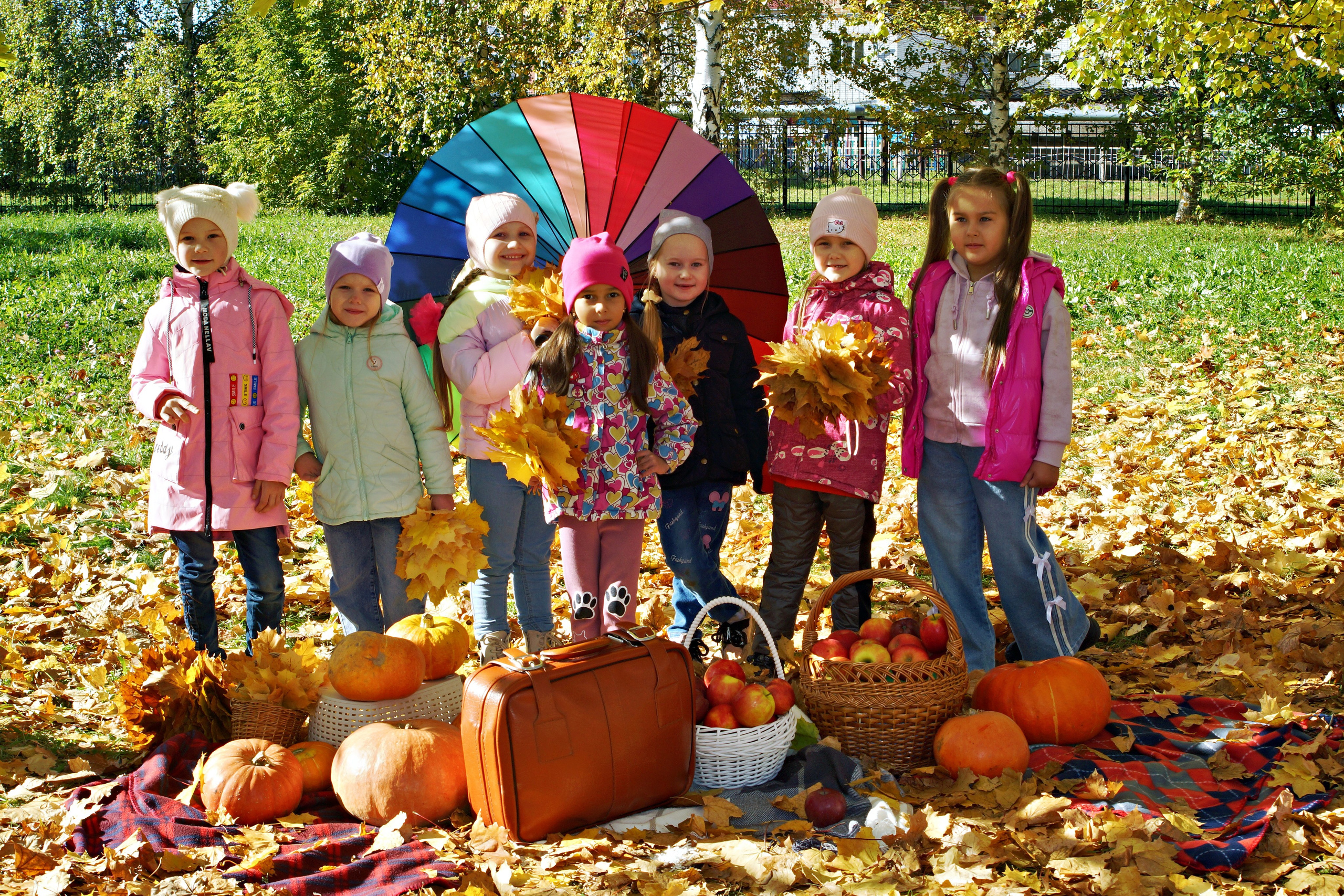Осенняя фотосессия в детском саду г. Йошкар-Ола