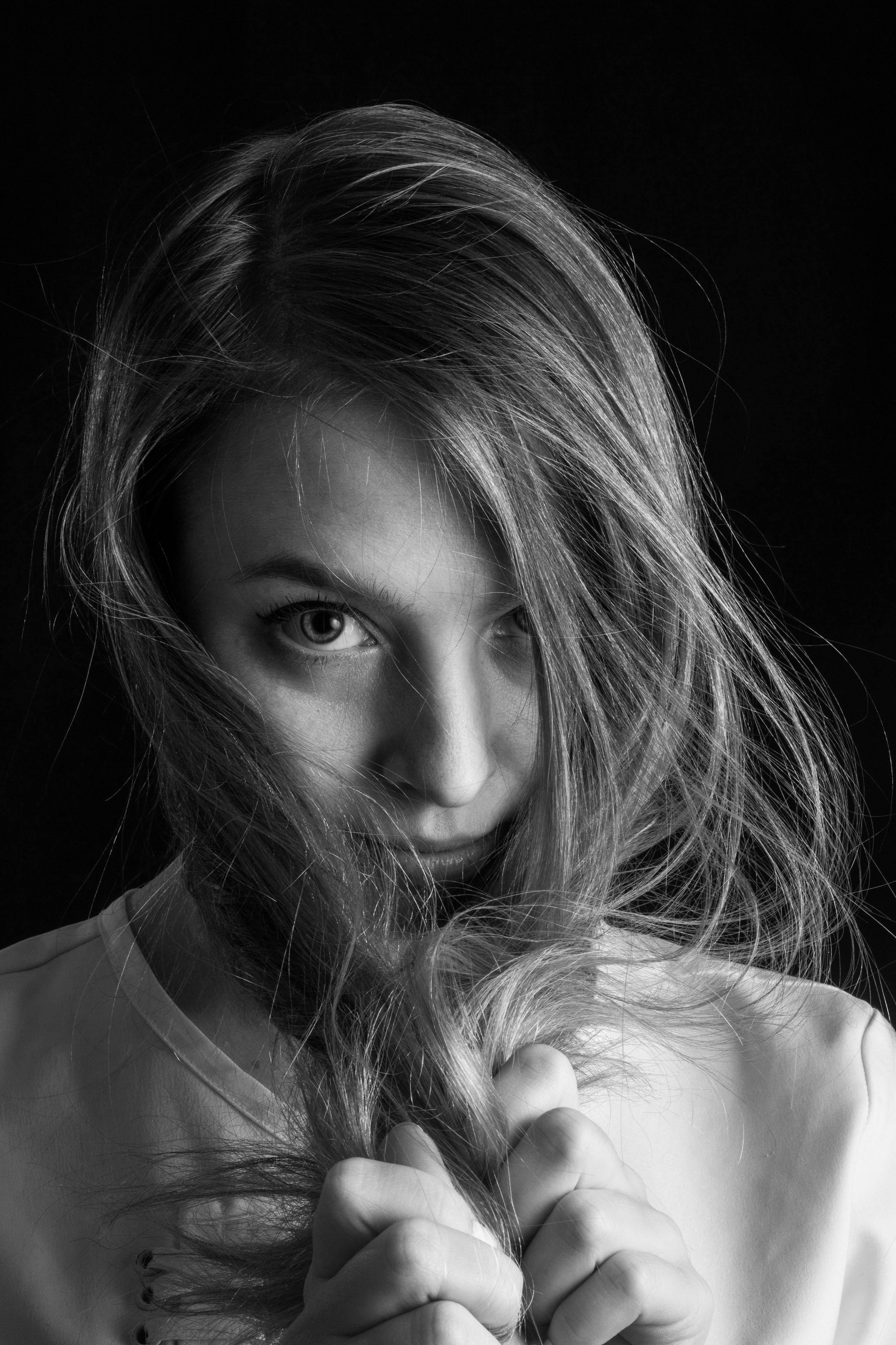Женский портрет, психологический портрет, черно-белая фотография, фотосессия, фотограф