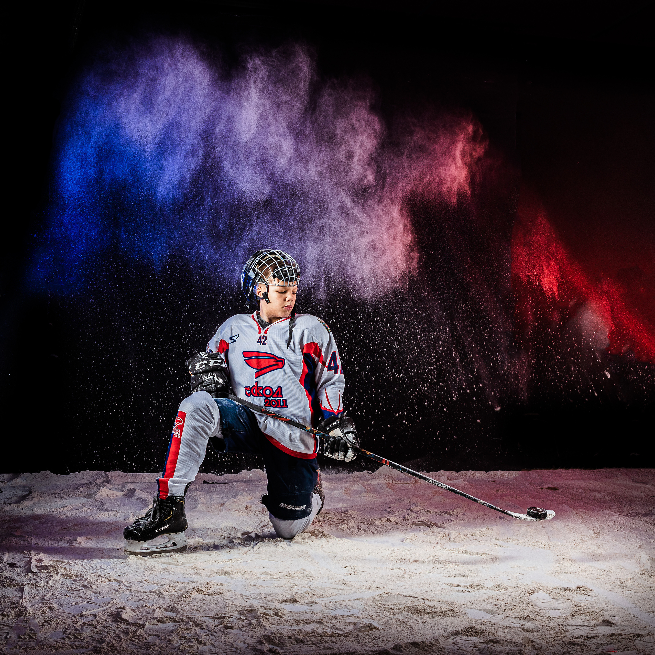 Хоккей. Семейный, детский, спортивный фотограаф в Красноярске Захарова Екатерина Egoza