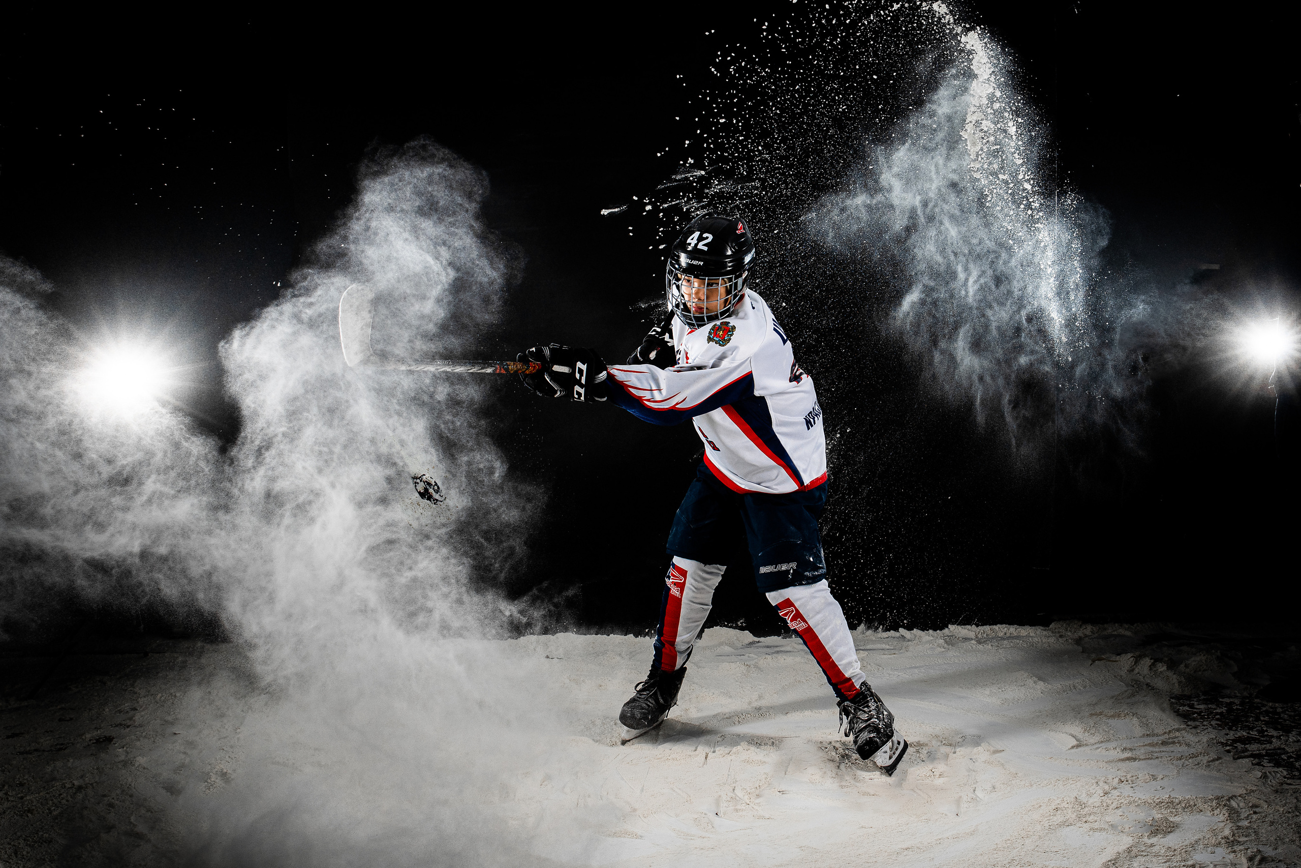 Хоккей. Семейный, детский, спортивный фотограаф в Красноярске Захарова Екатерина Egoza