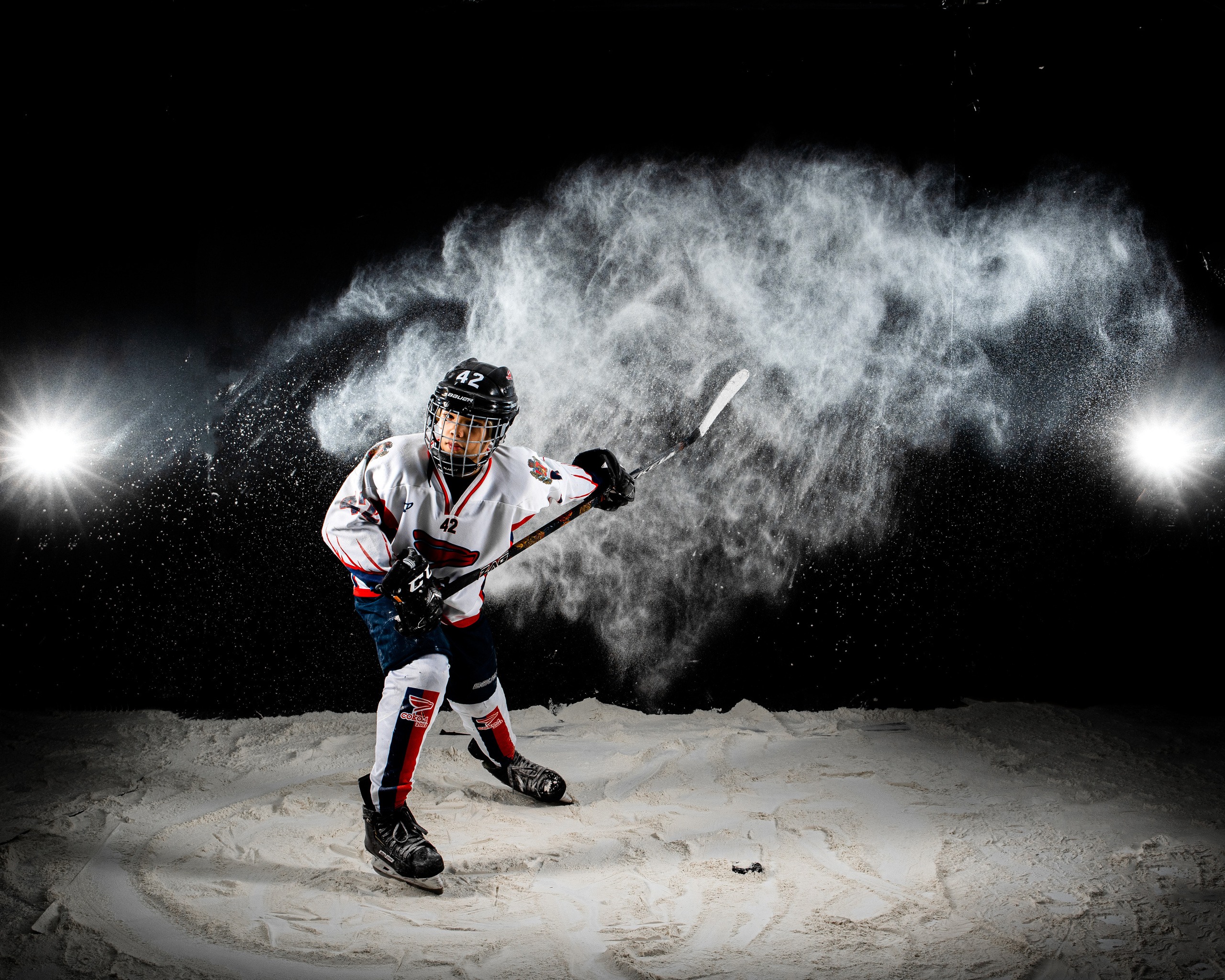 Хоккей. Семейный, детский, спортивный фотограаф в Красноярске Захарова Екатерина Egoza