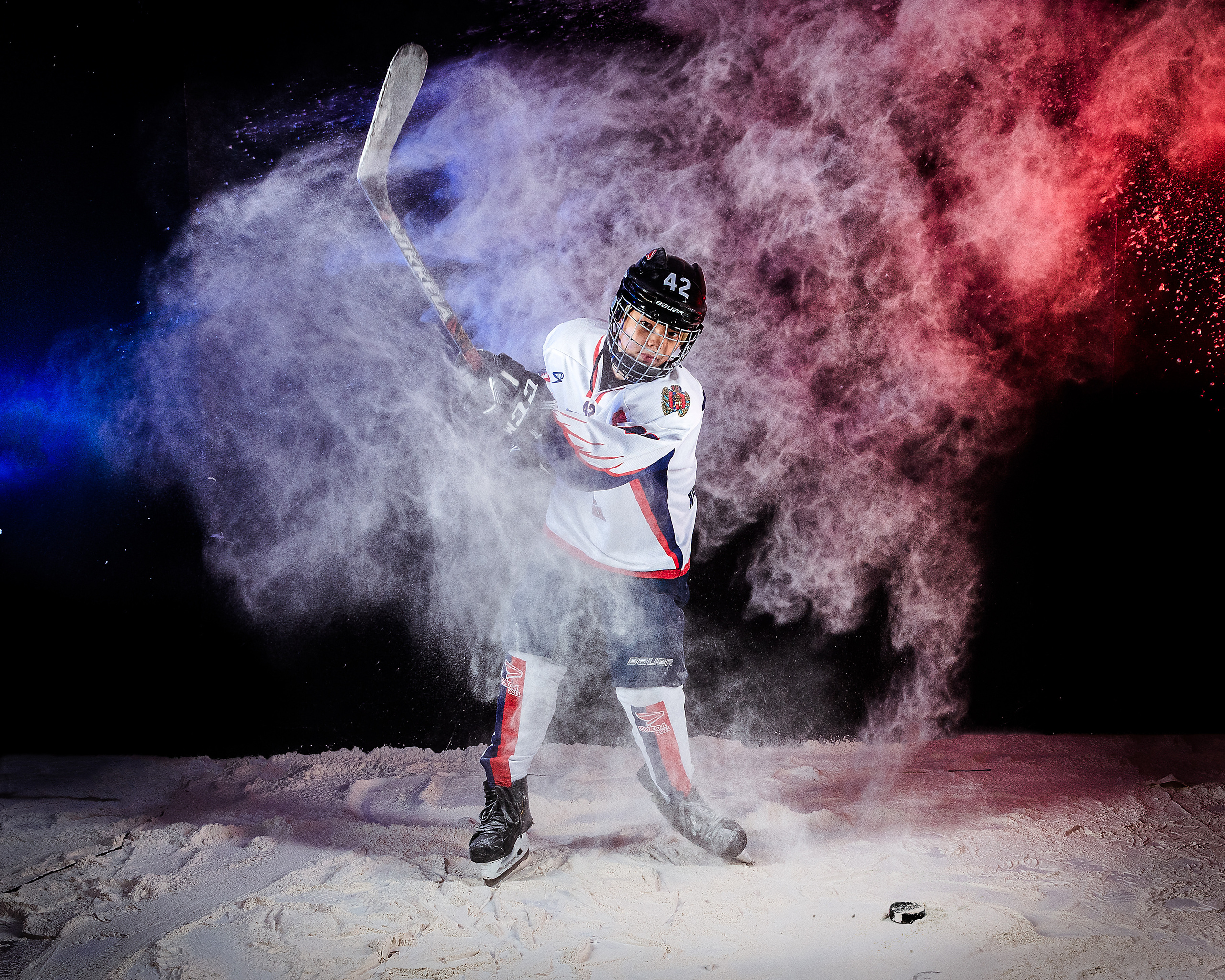 Хоккей. Семейный, детский, спортивный фотограаф в Красноярске Захарова Екатерина Egoza