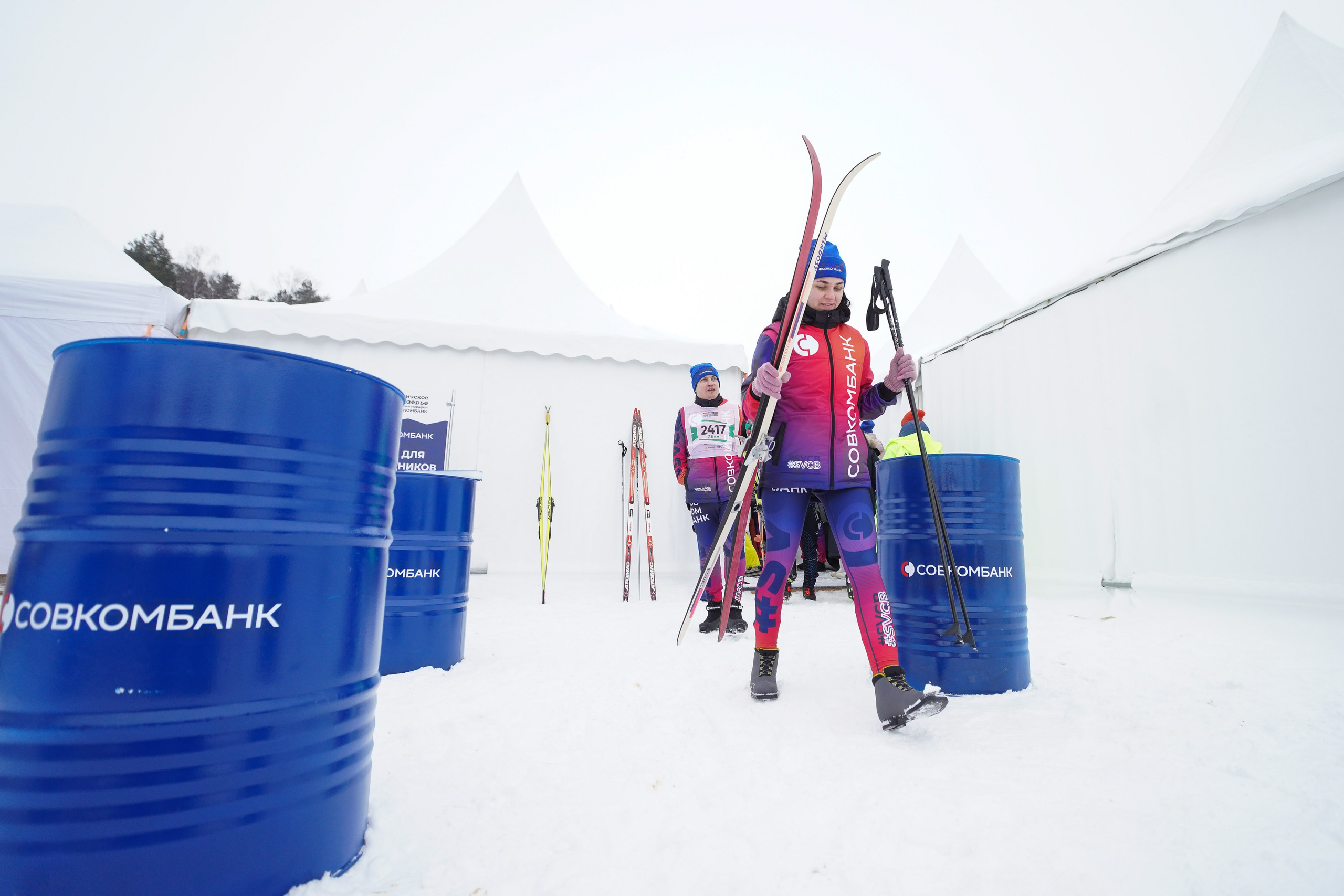 Галичское заозерье лыжный марафон Совкомбанк. Репортажный фотограф Сергей Сажин г. Ярославль