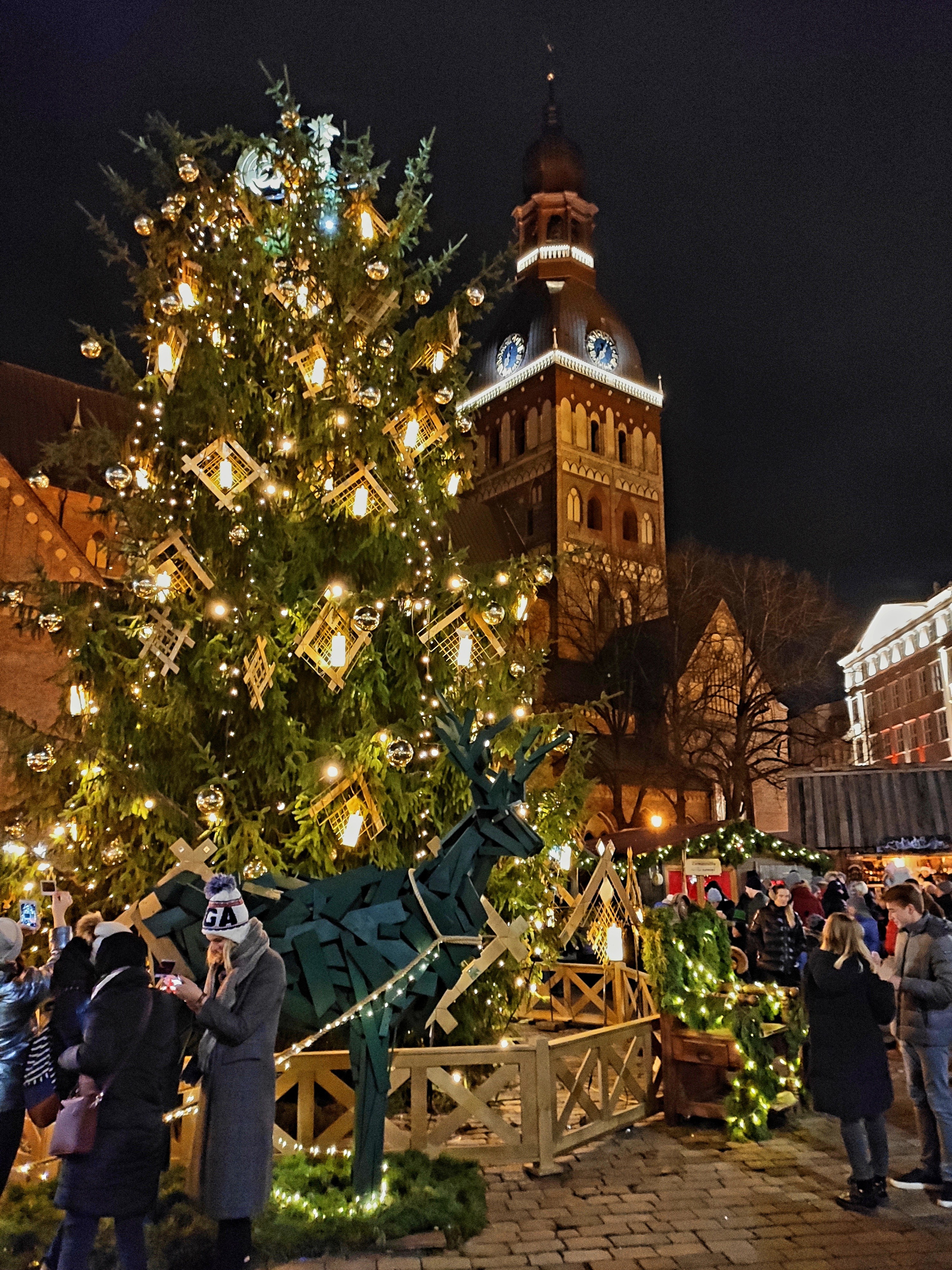 Новогодняя ярмарка перед Домским собором