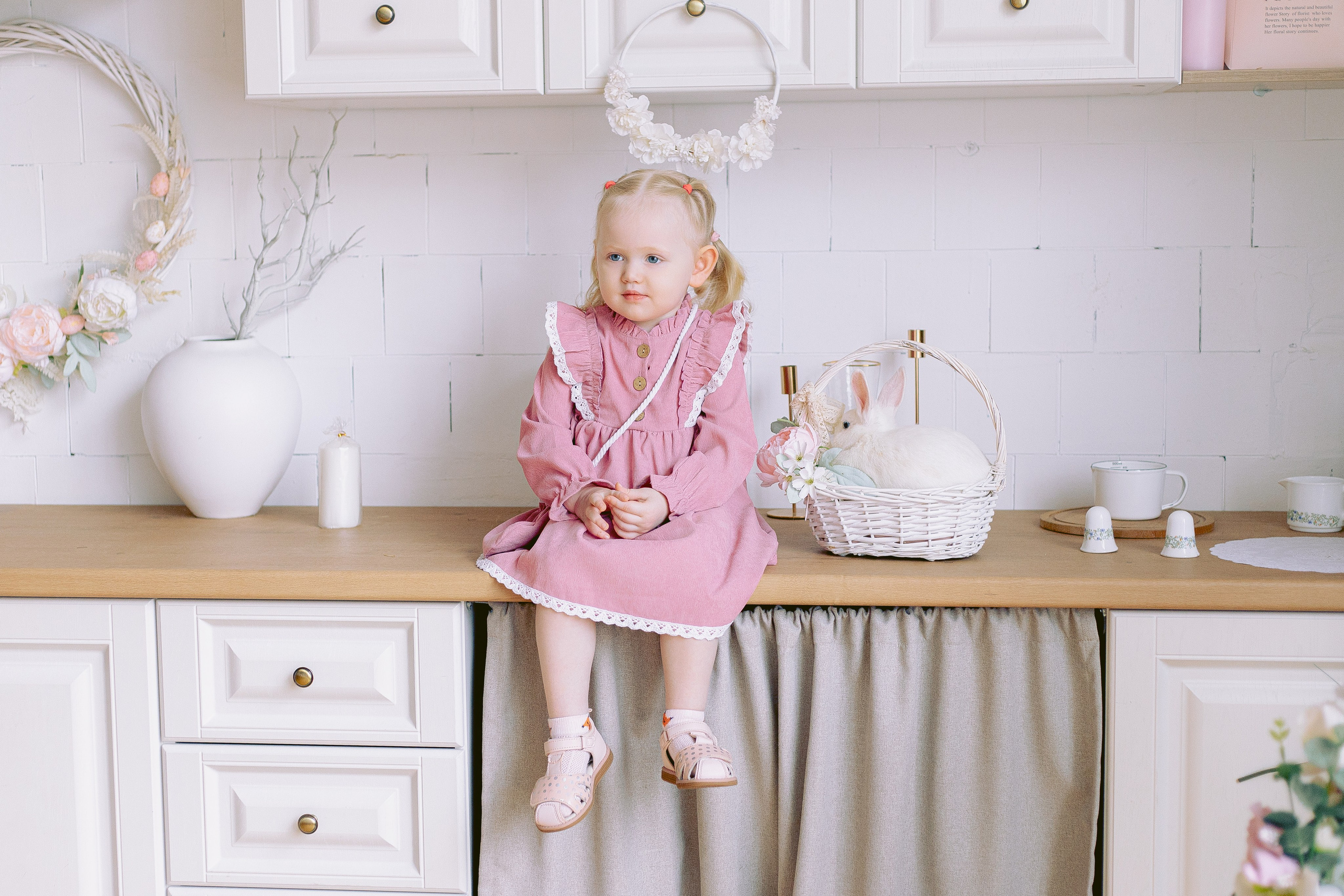 Пасхальная Фотосессия для Алисы с утятами и кроликом. Фотограф в Санкт-Петербурге, Анна Скворцова