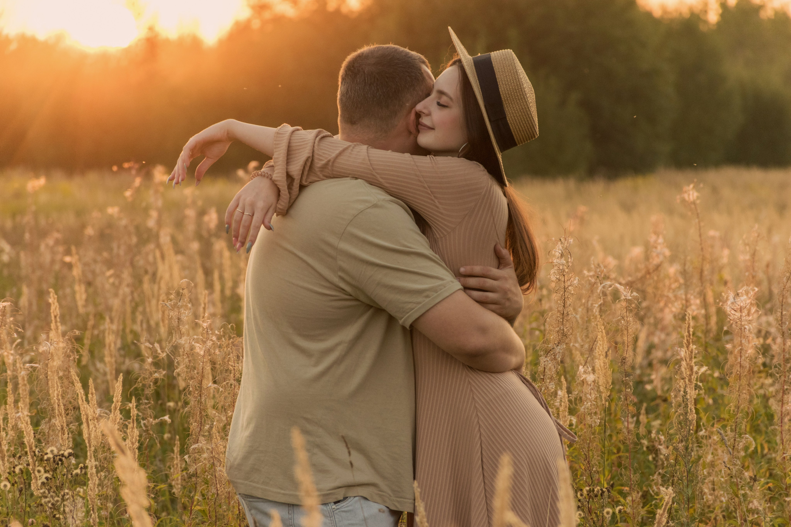 Алина и Влад на закате. Фотограф в Павловском Посаде, Москве Елена Фролова