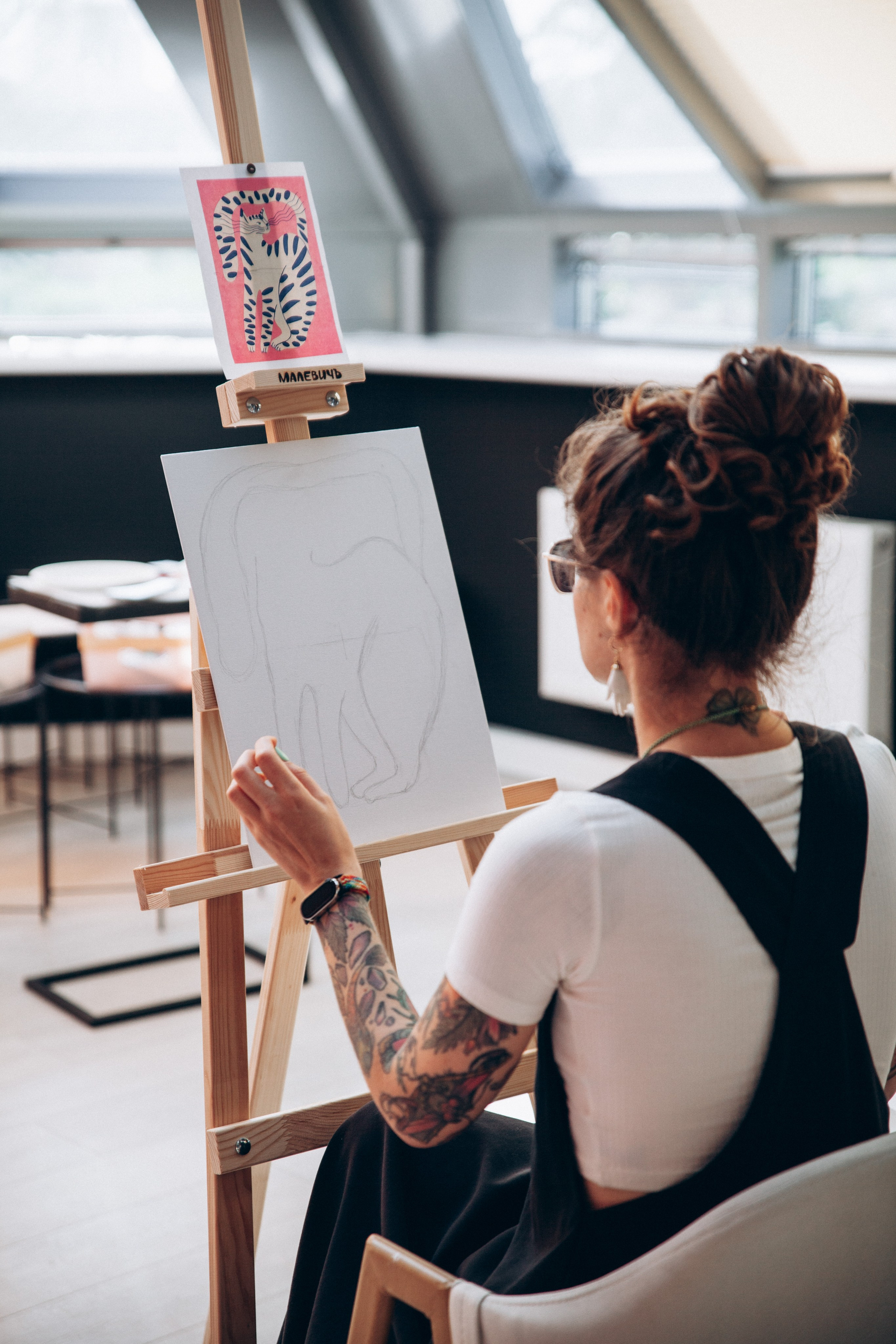 Мастер-класс по живописи. Преподаватель Анна К-К. Репортажный и детский фотограф в Минске