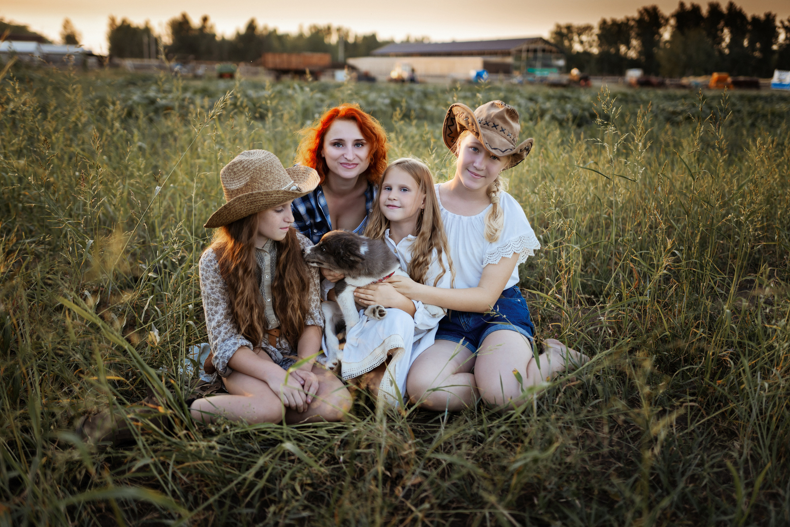 Семейная съёмка на природе. Семейный детский фотограф видеограф в Омске Юлия Татаринова