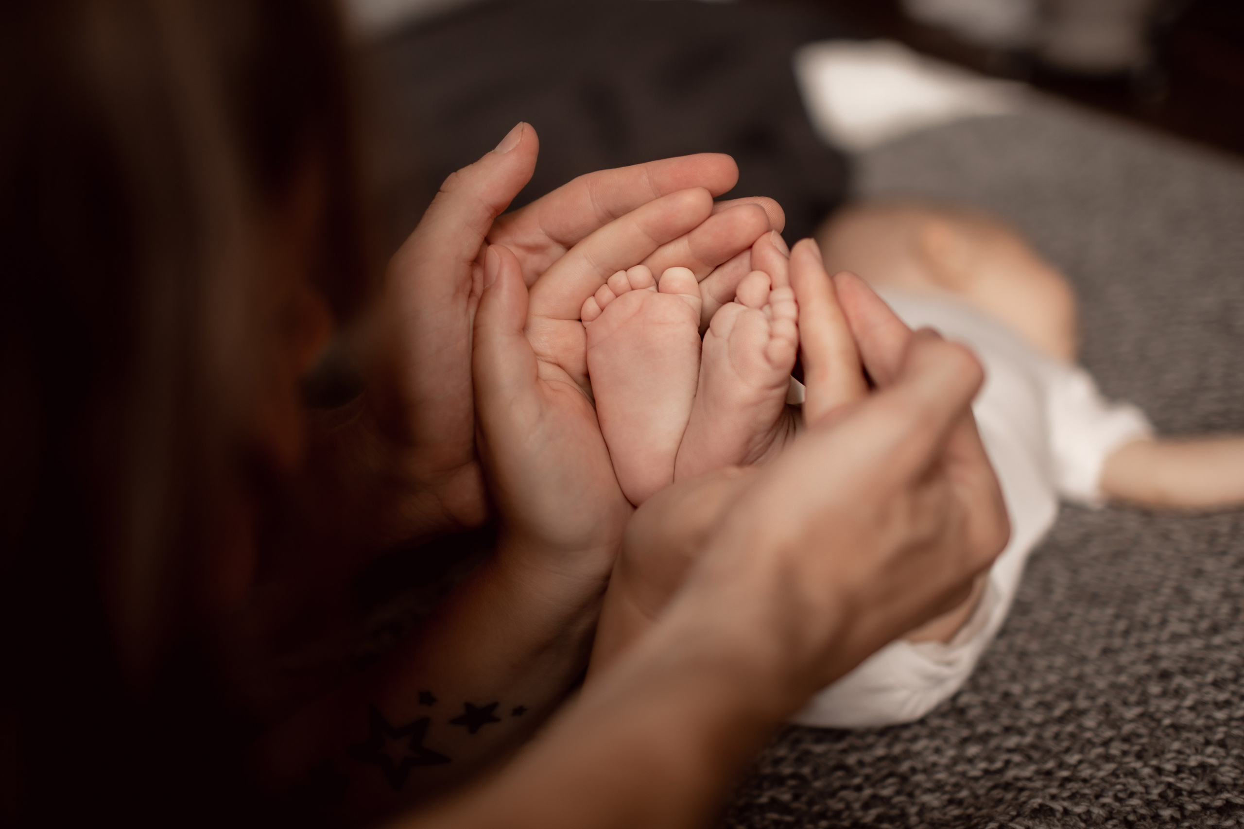 Валерия и Геннадий с крошкой. Семейный фотограф в Москве