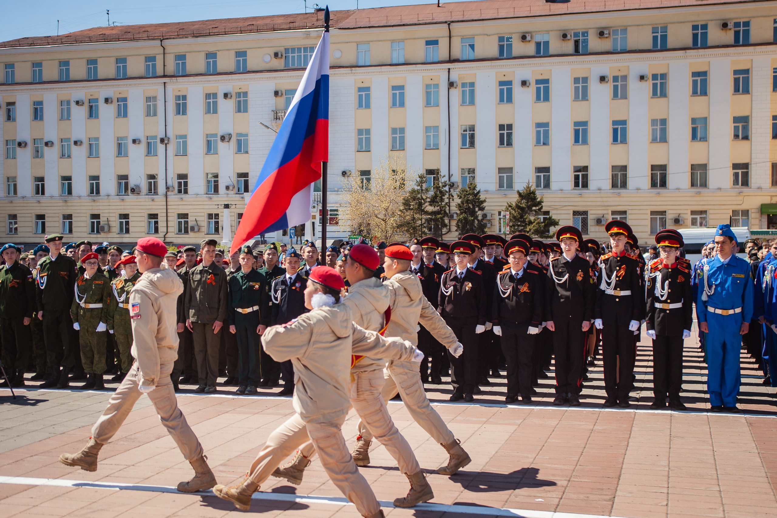 8 Мая. Парад ЮнАрмии. Андреева Александра фотограф в г. Улан-Удэ