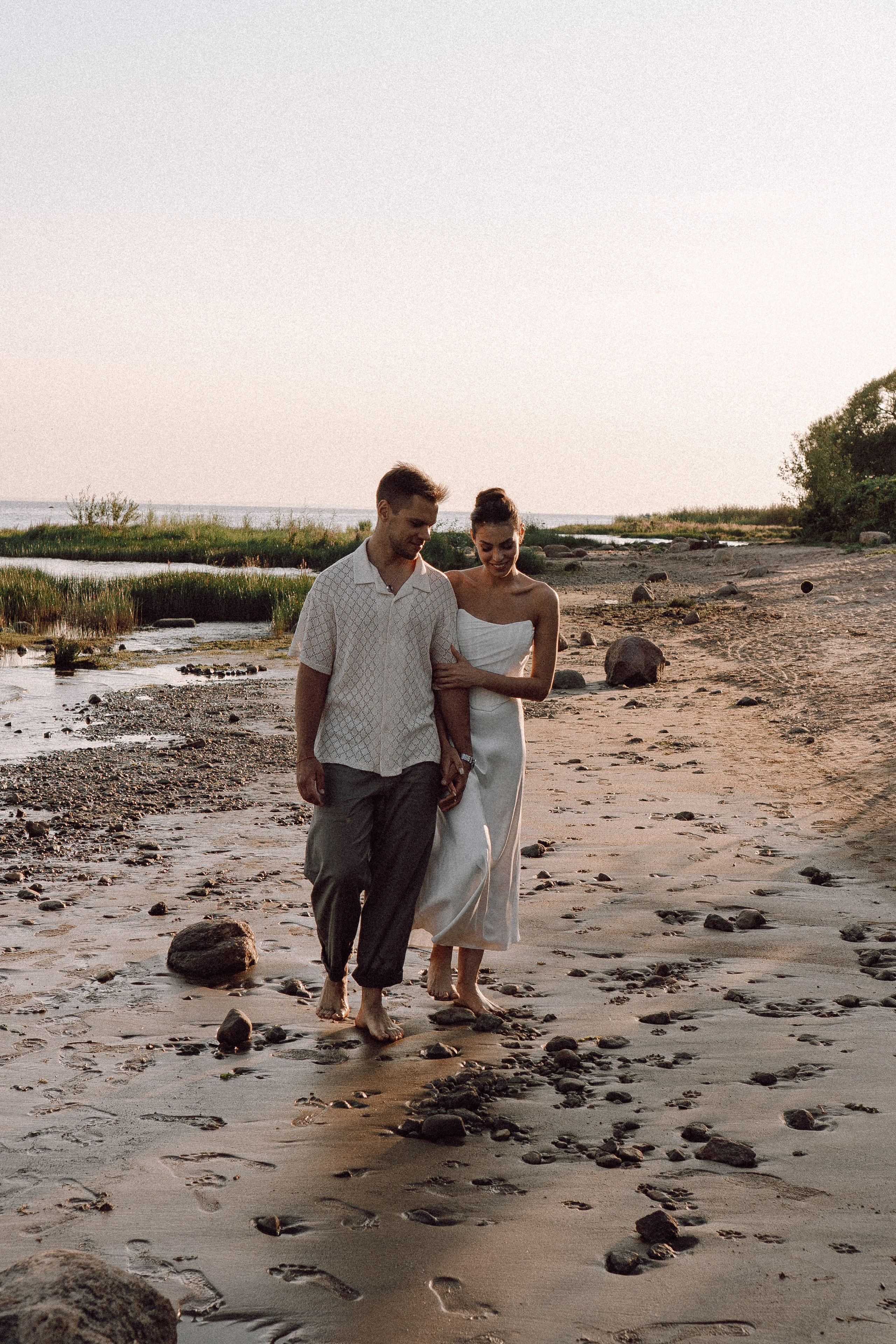 СВАДЕБНАЯ ФОТОСЕССИЯ ВЫЕЗДНОЙ ЦЕРЕМОНИИ (ФИНСКИЙ ЗАЛИВ). Профессиональный фотограф, Санкт-Петербург — Виктория Богомолова