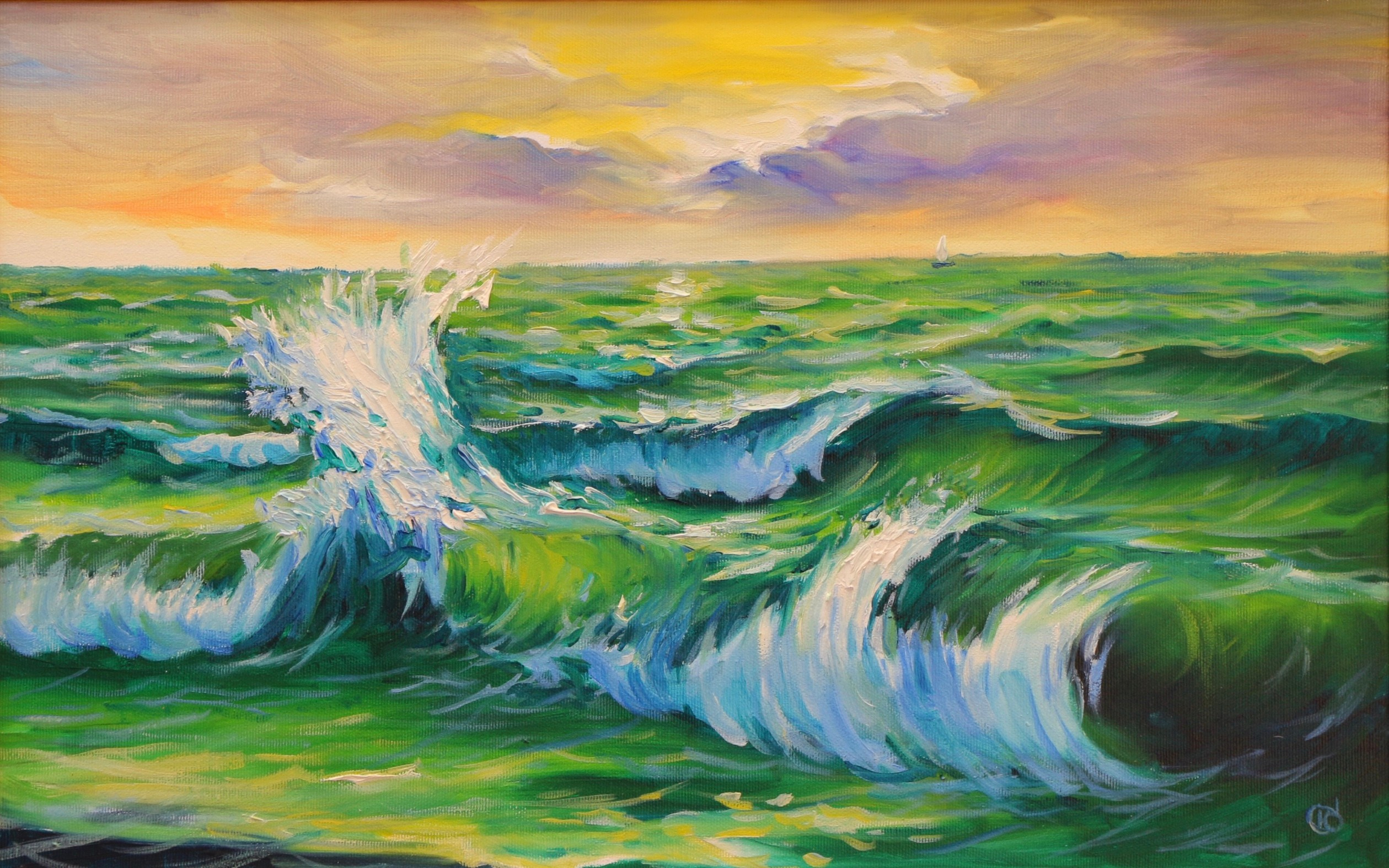 Крымский пейзаж. Продажа картин маслом на холсте в г. Ялта