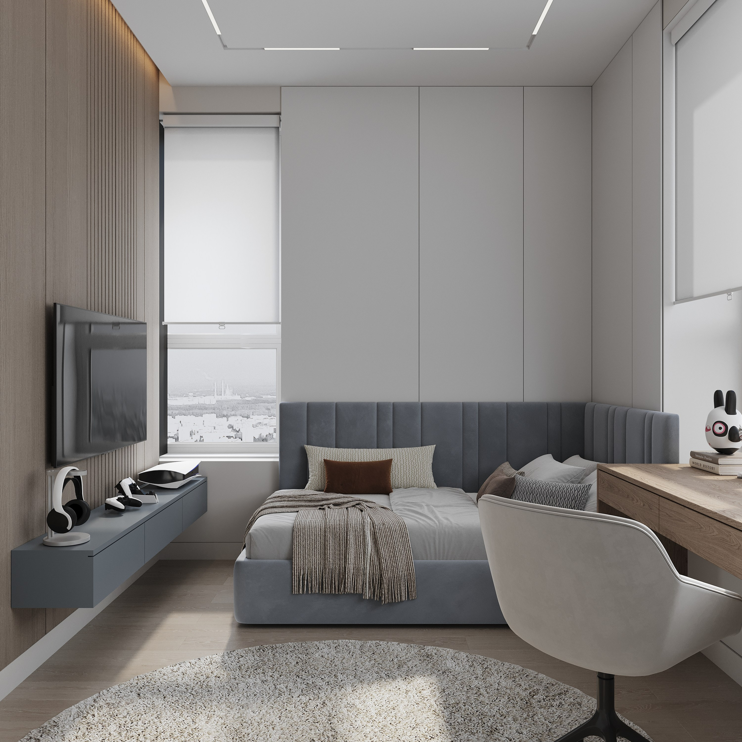 ЖК «Аль-Фараби 27», 73 м². Room Design Studio