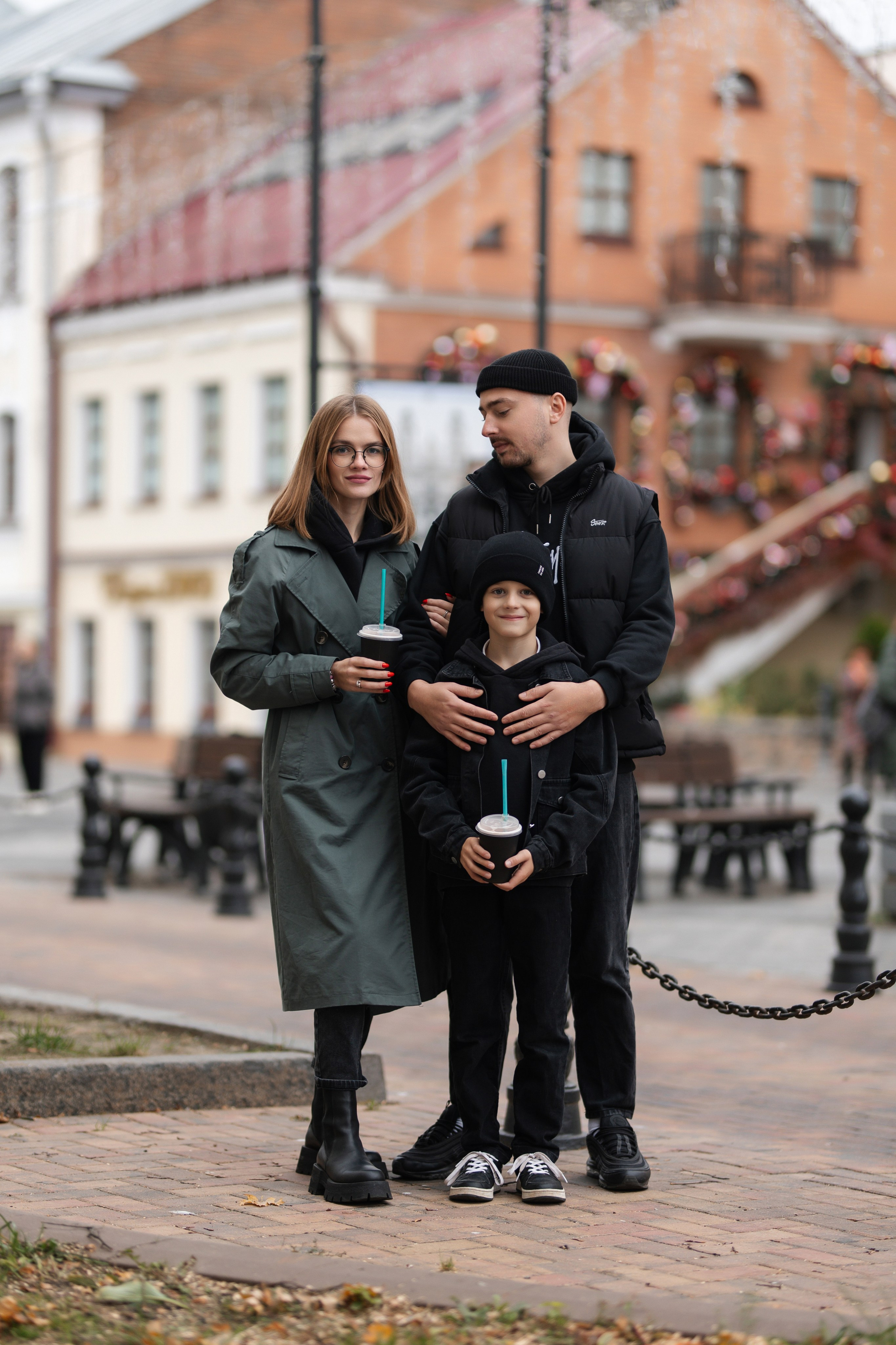 Семейная съёмка на улице