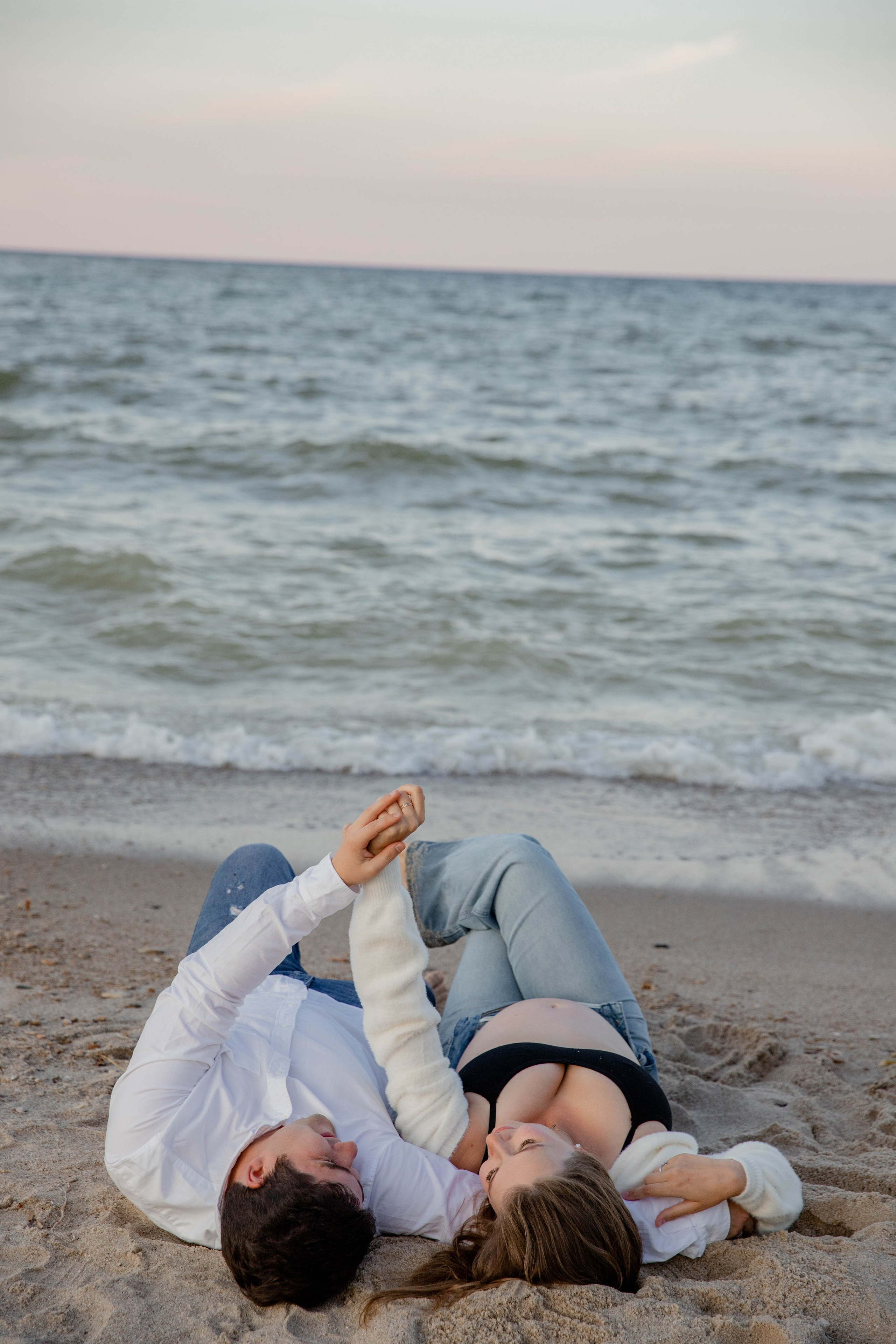 Фотосессия беременности на море. Свадебный фотограф Бакрымова Валентина