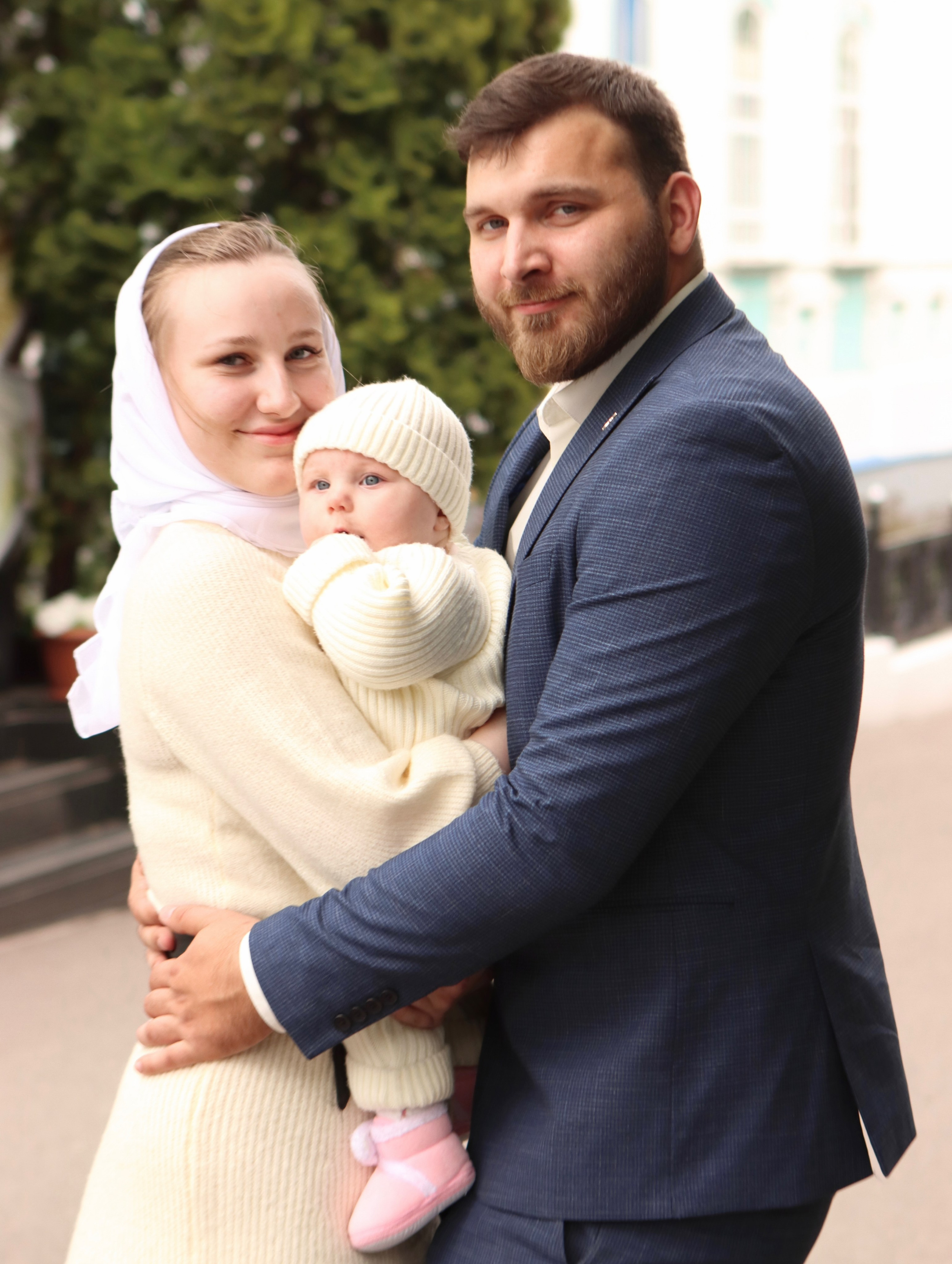 Анастасия и Вадим — крещение Виктории. Фотограф в Курске Смирнов Евгений