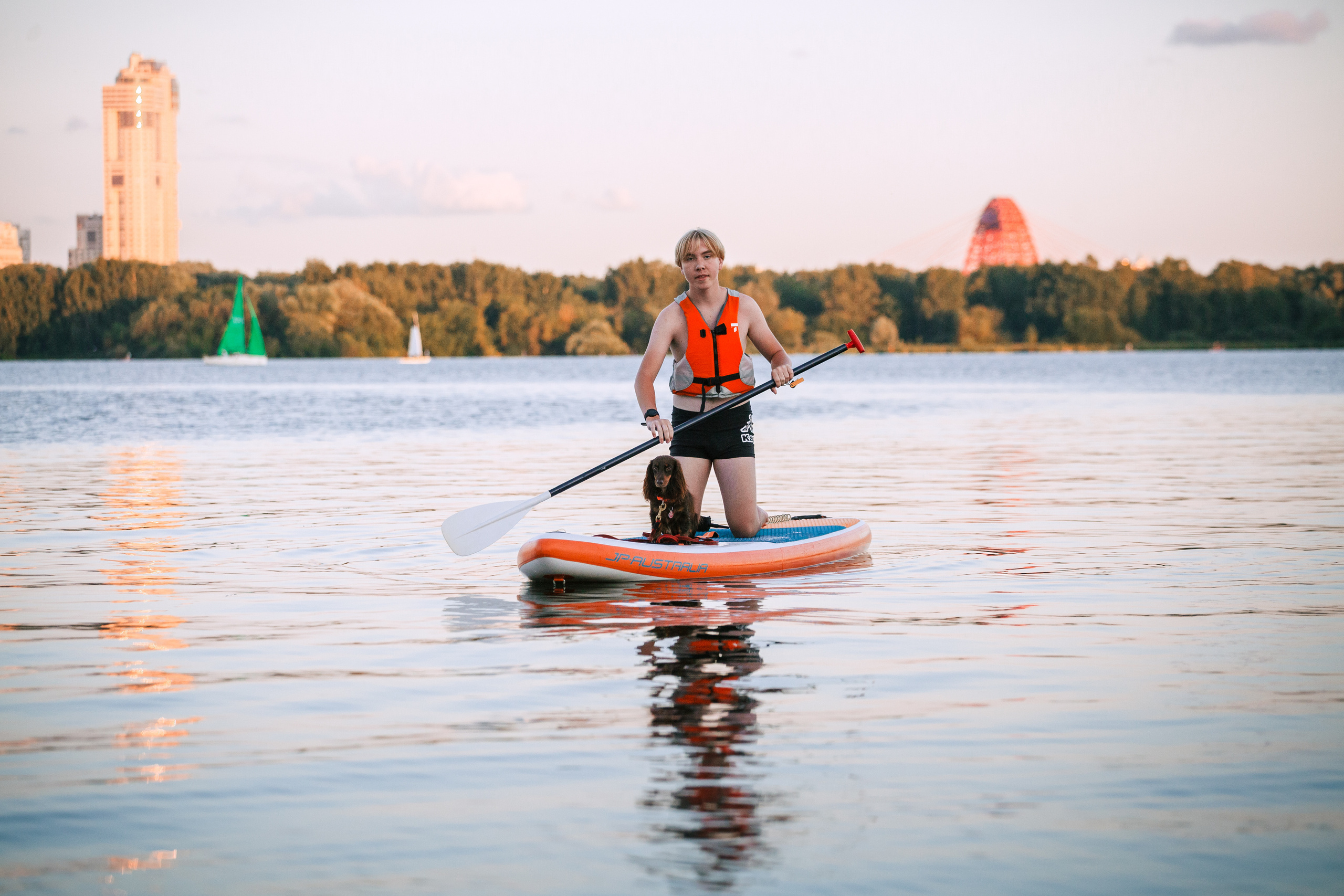 Света и Егор на сапах. Фотограф-анималист Татьяна Степанова