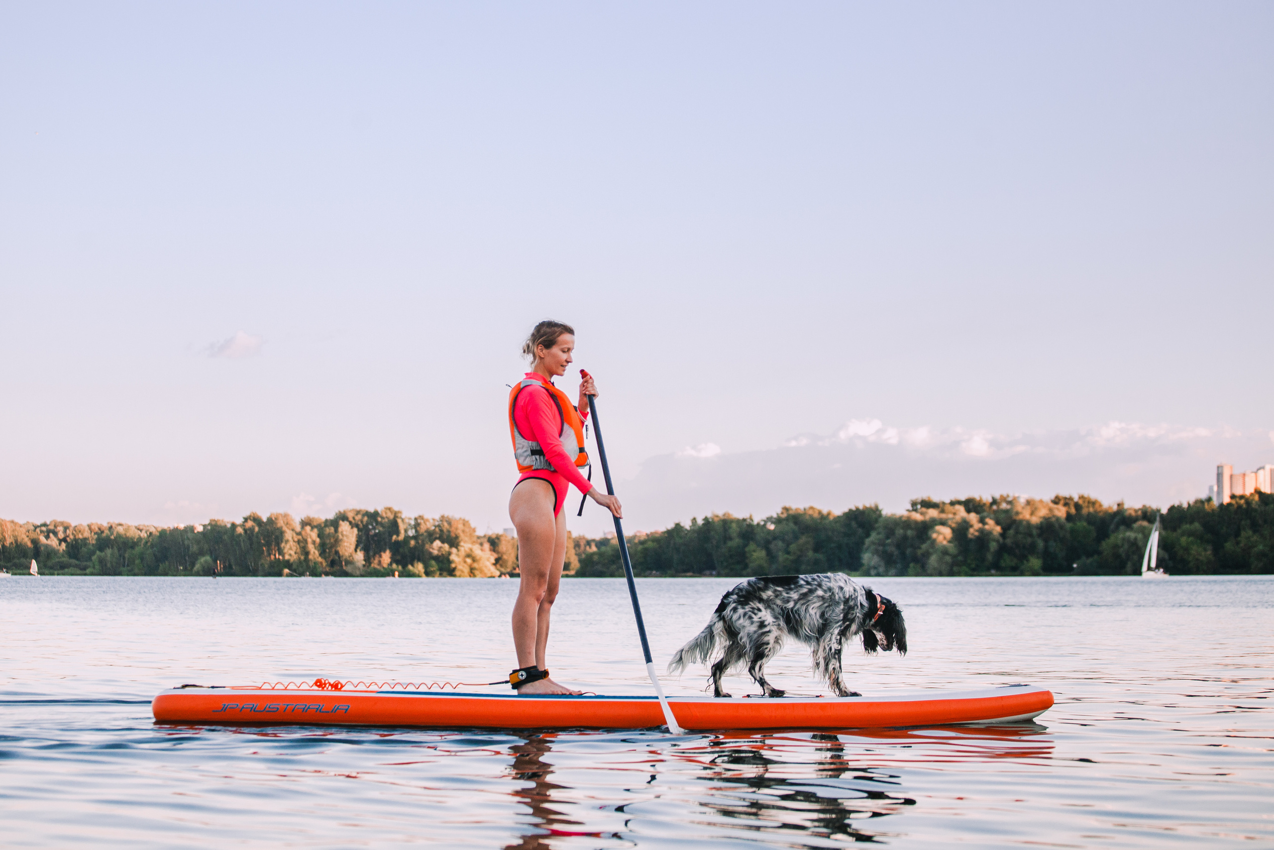 Света и Егор на сапах. Фотограф-анималист Татьяна Степанова