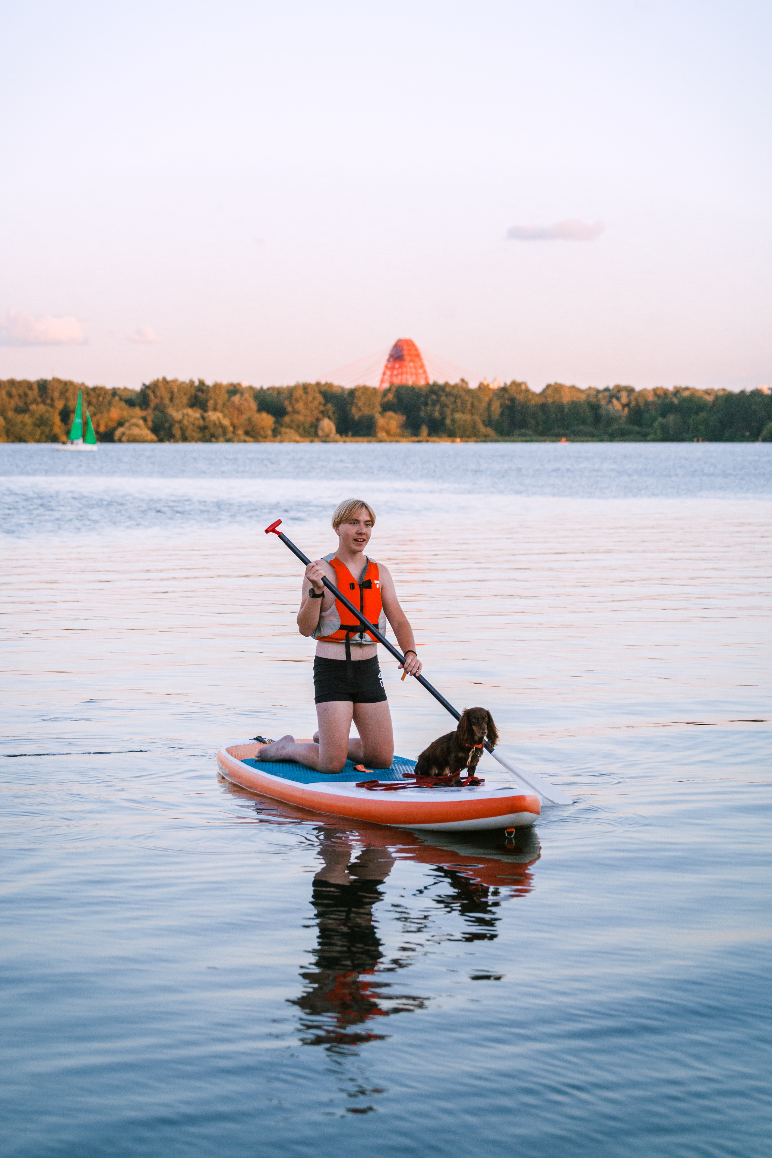 Света и Егор на сапах. Фотограф-анималист Татьяна Степанова