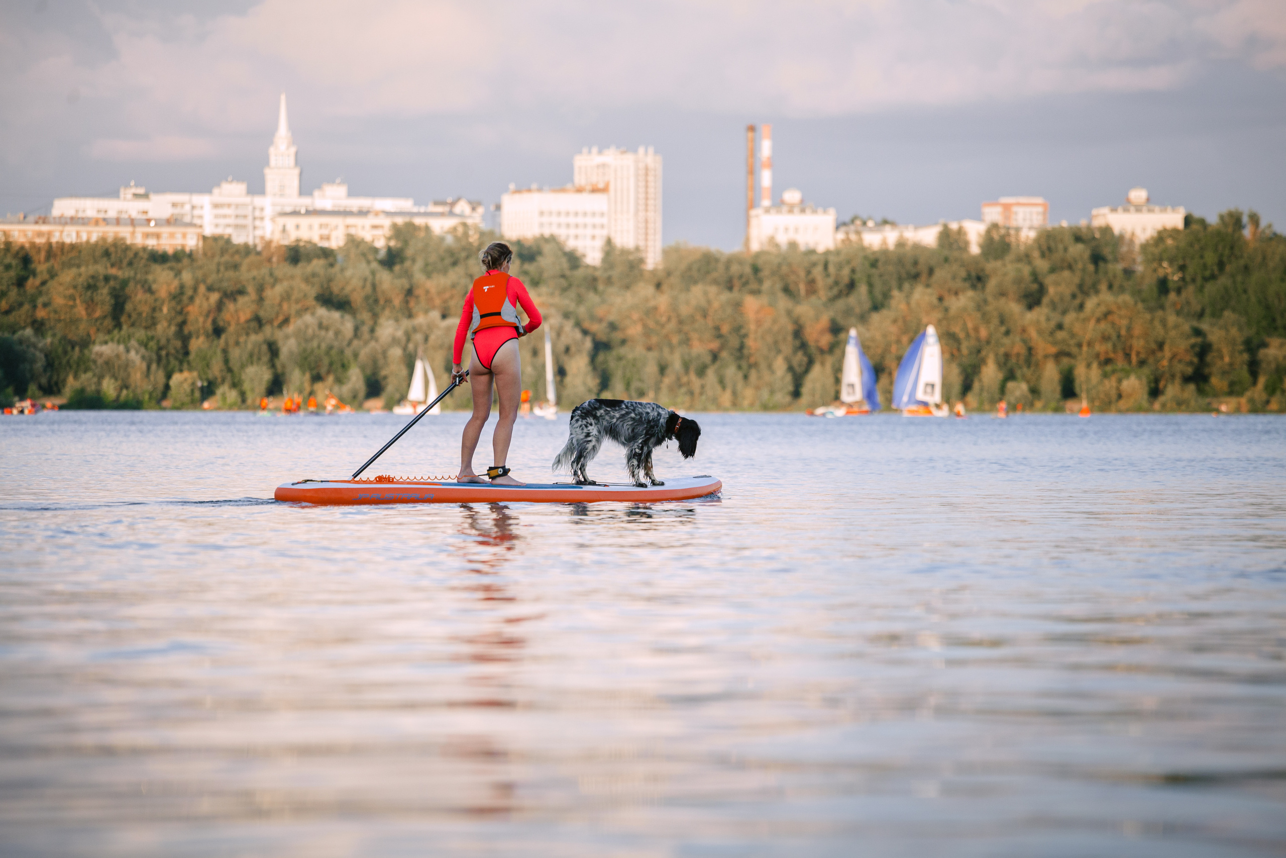 Света и Егор на сапах. Фотограф-анималист Татьяна Степанова