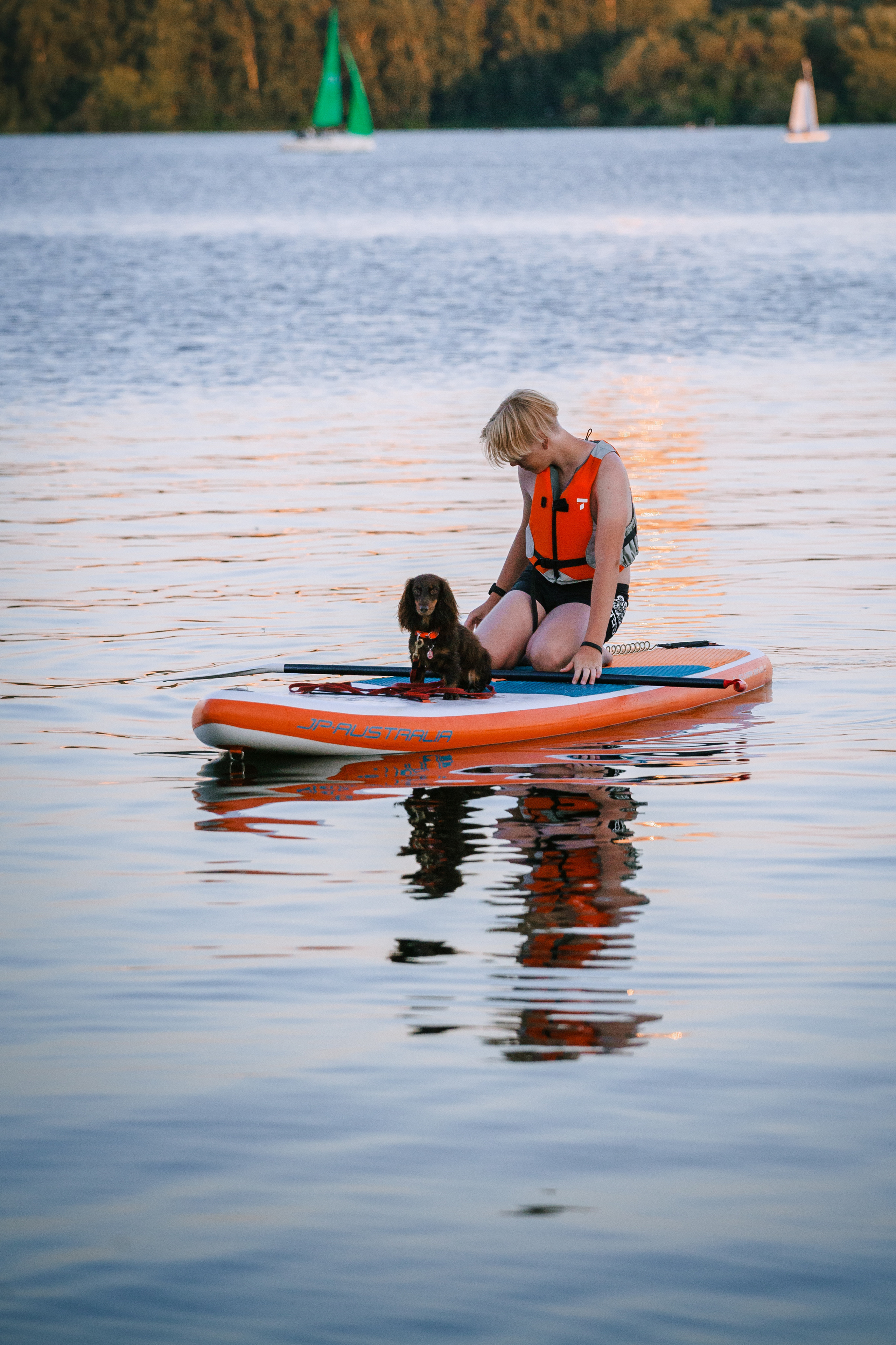 Света и Егор на сапах. Фотограф-анималист Татьяна Степанова