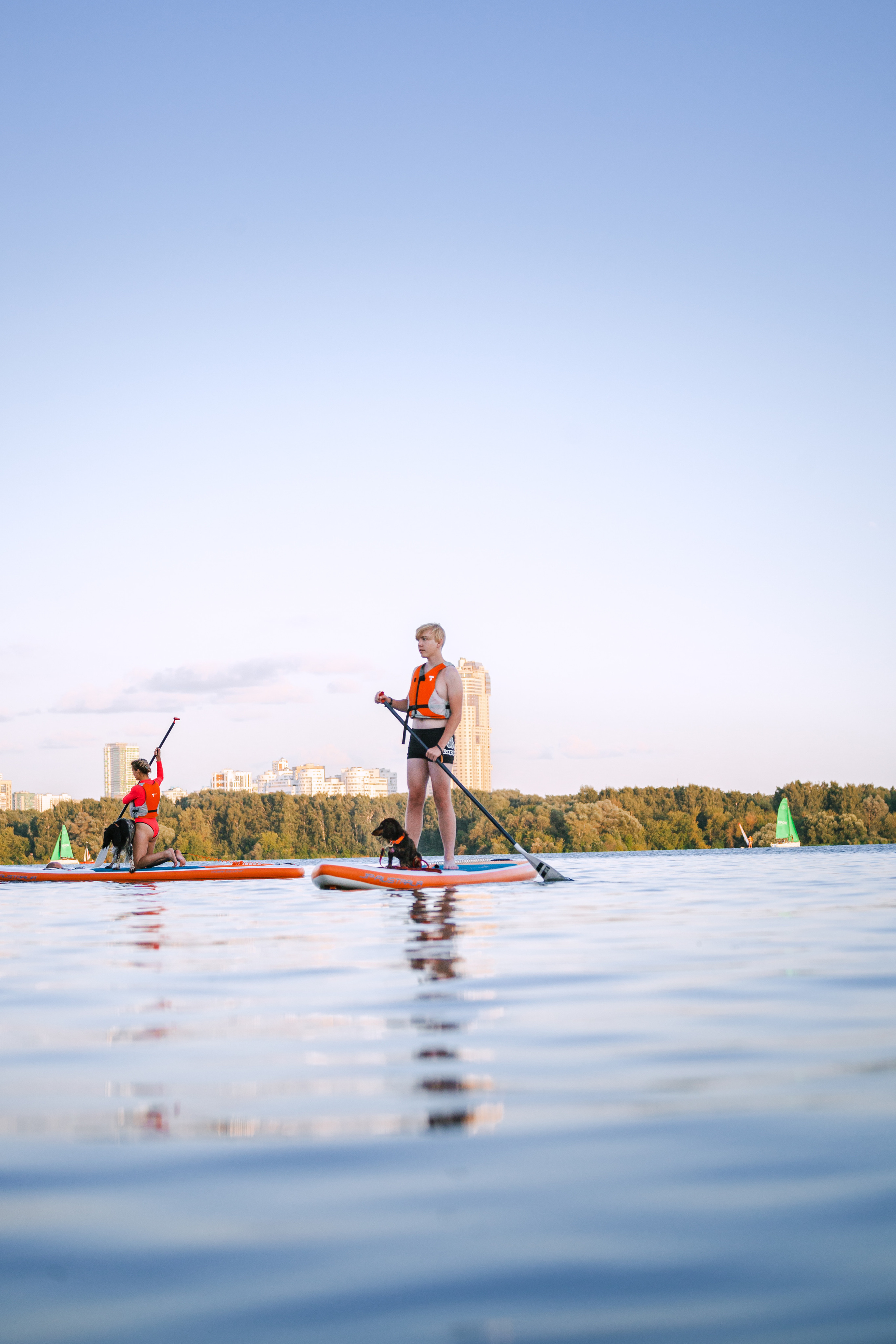 Света и Егор на сапах. Фотограф-анималист Татьяна Степанова
