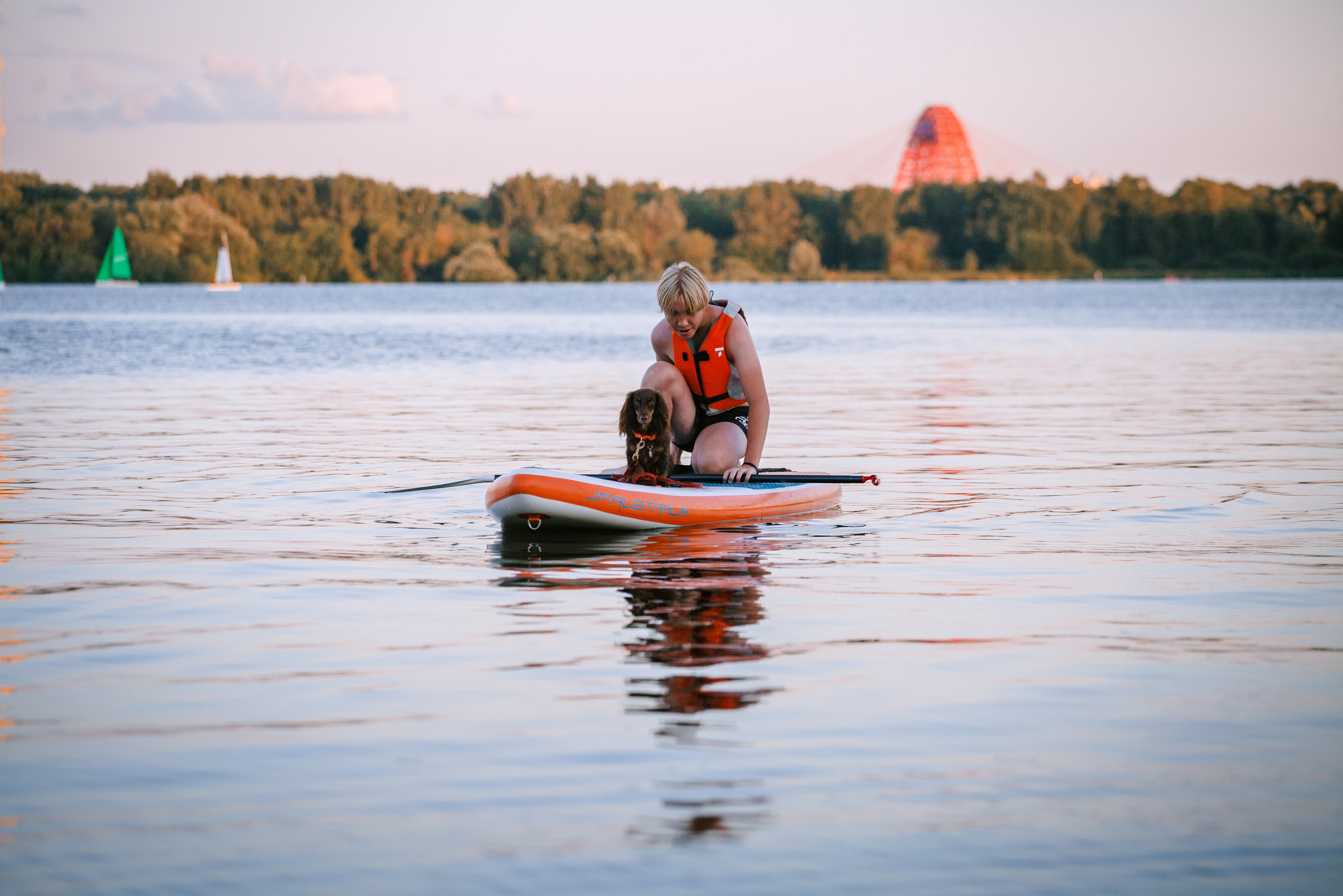 Света и Егор на сапах. Фотограф-анималист Татьяна Степанова