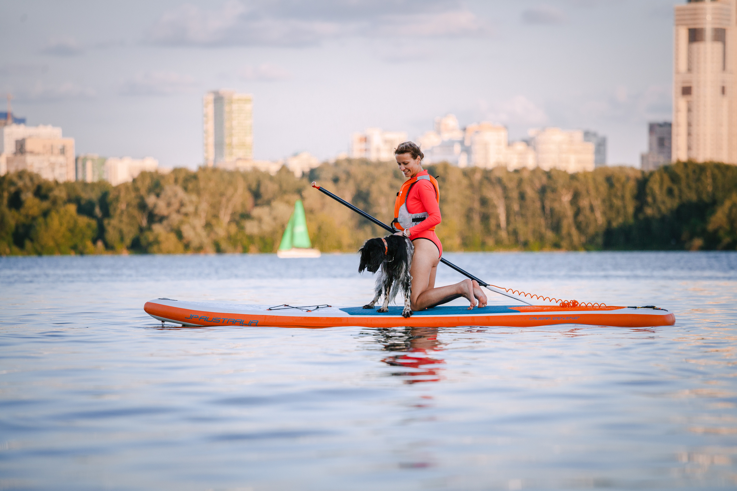 Света и Егор на сапах. Фотограф-анималист Татьяна Степанова