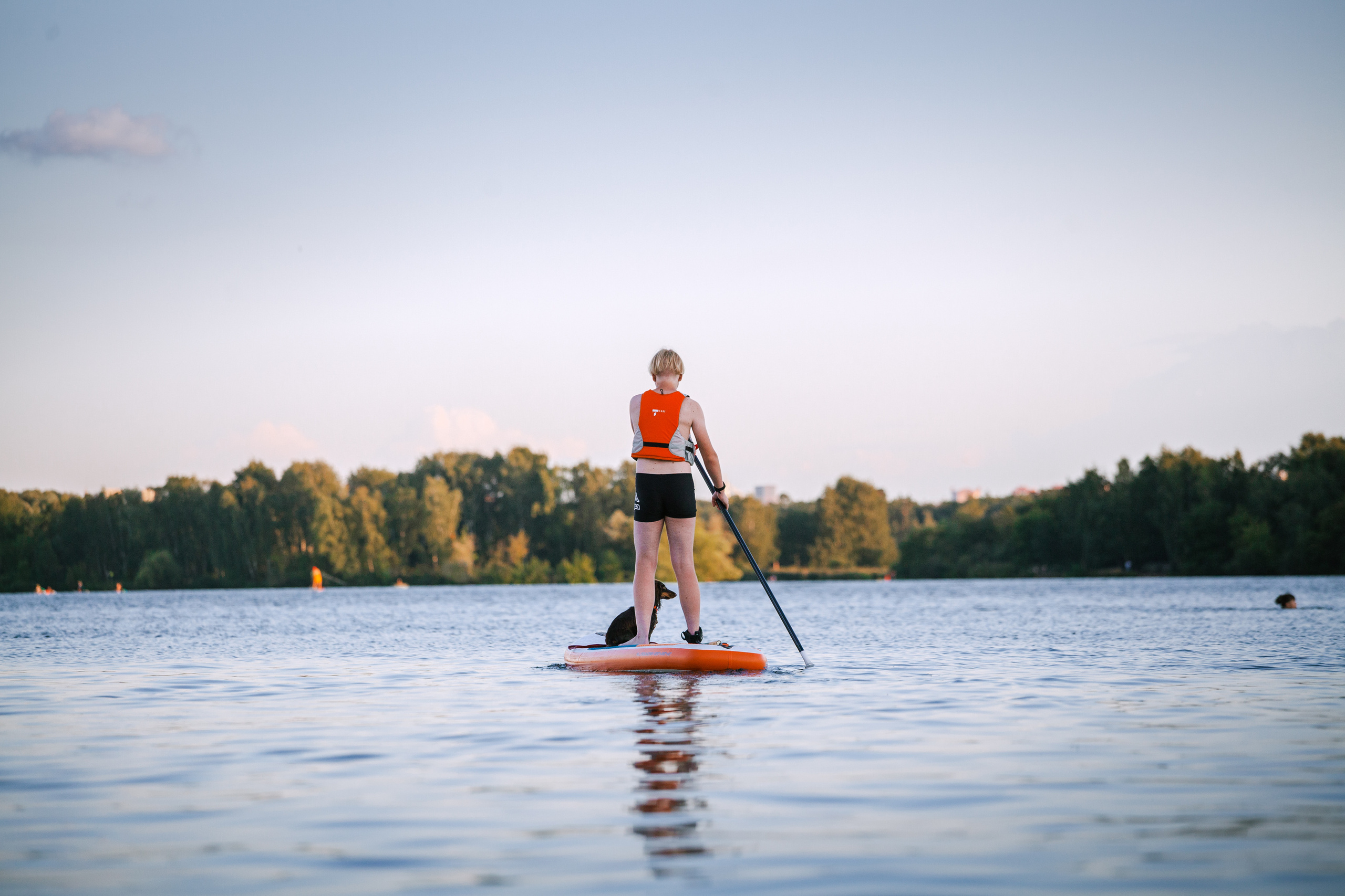 Света и Егор на сапах. Фотограф-анималист Татьяна Степанова