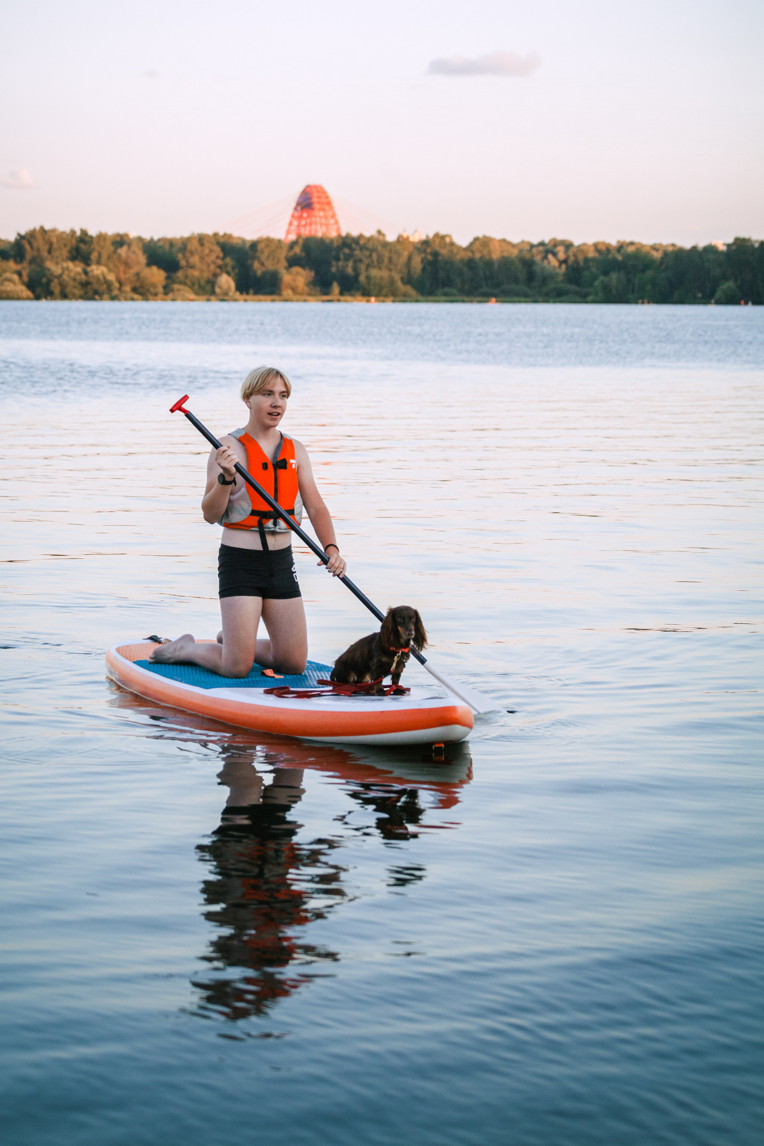 Света и Егор на сапах. Фотограф-анималист Татьяна Степанова