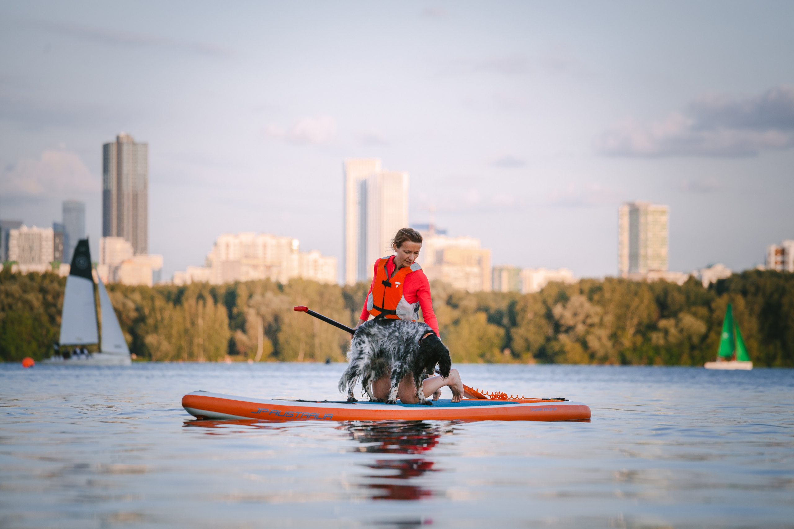 Света и Егор на сапах. Фотограф-анималист Татьяна Степанова
