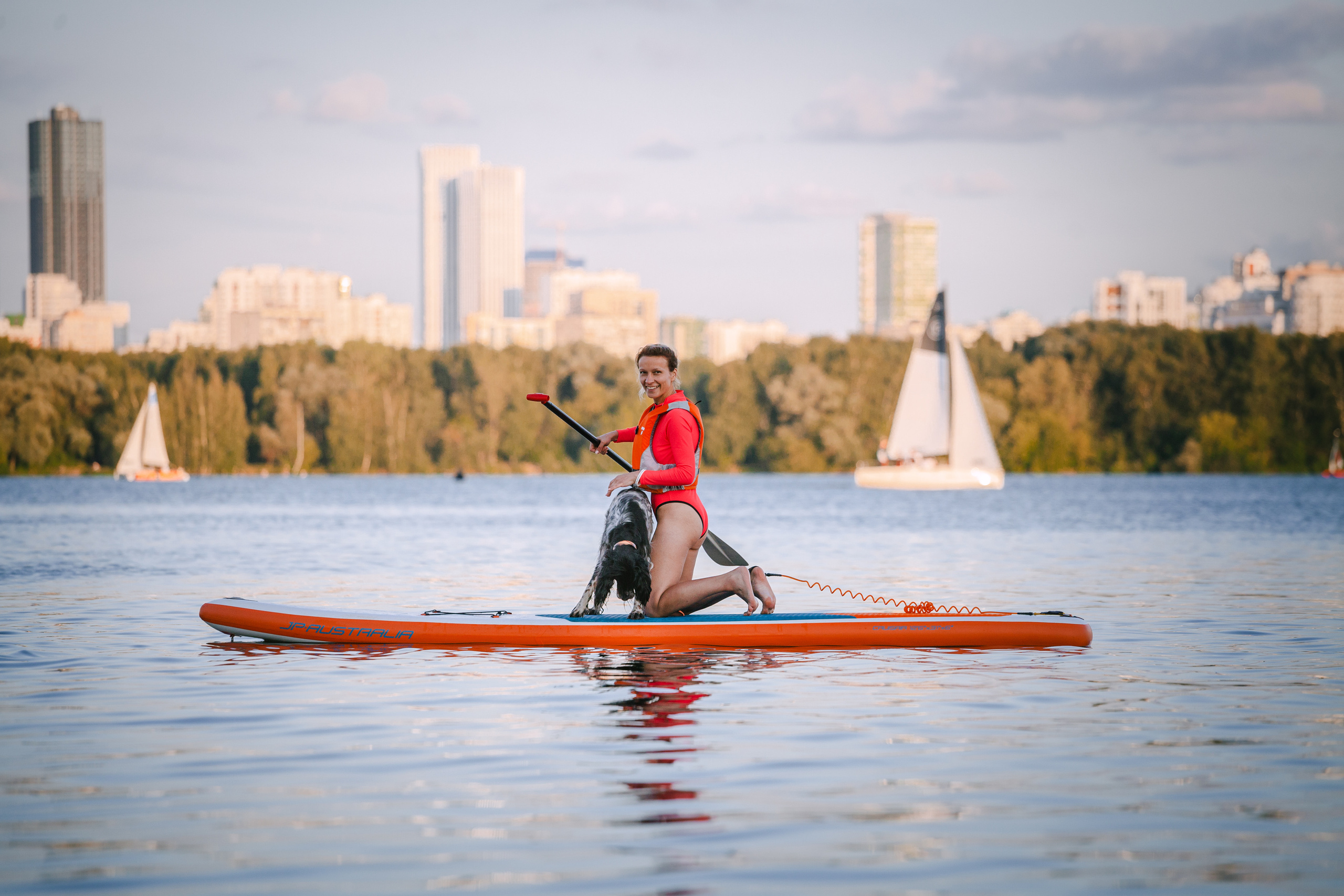 Света и Егор на сапах. Фотограф-анималист Татьяна Степанова