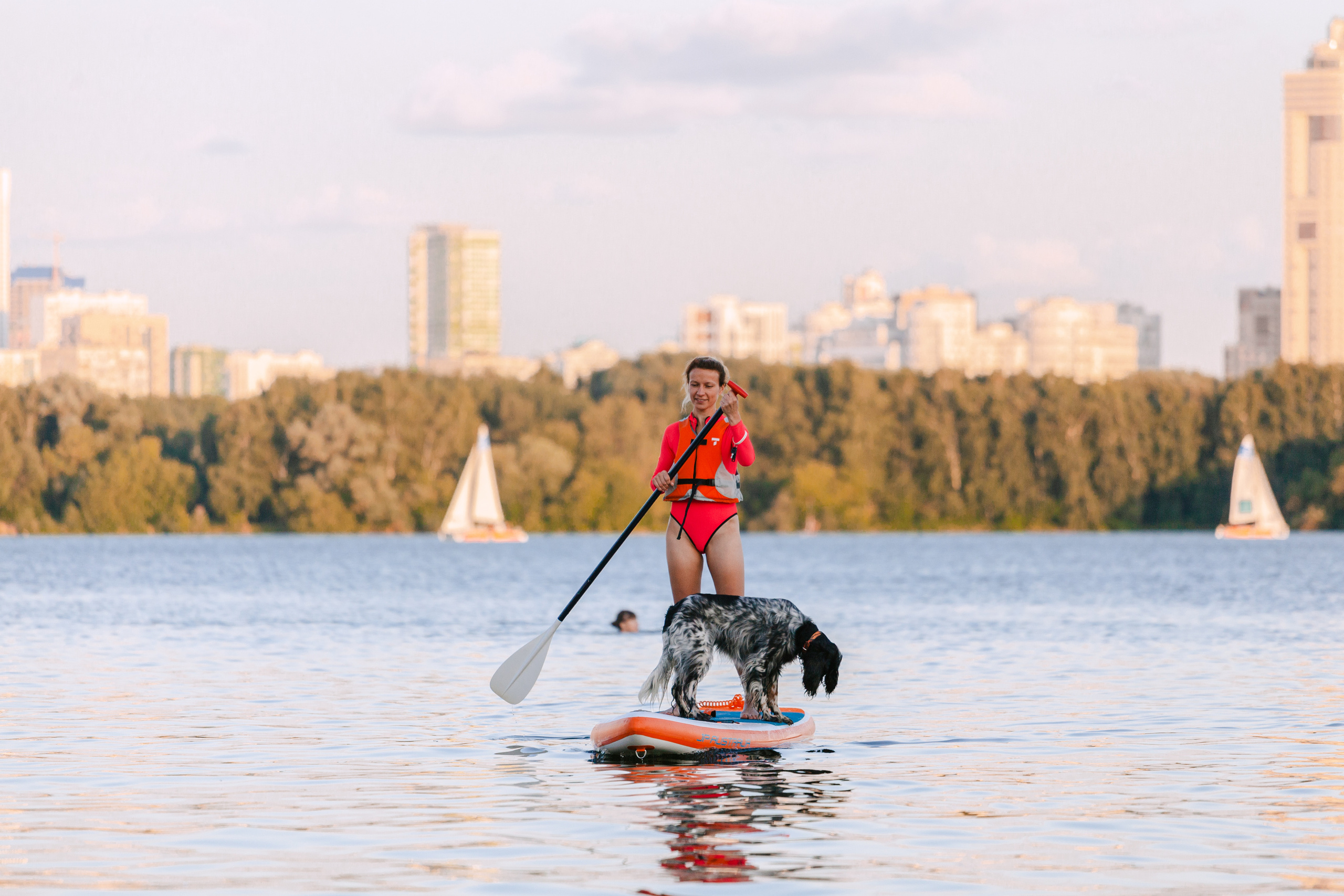 Света и Егор на сапах. Фотограф-анималист Татьяна Степанова